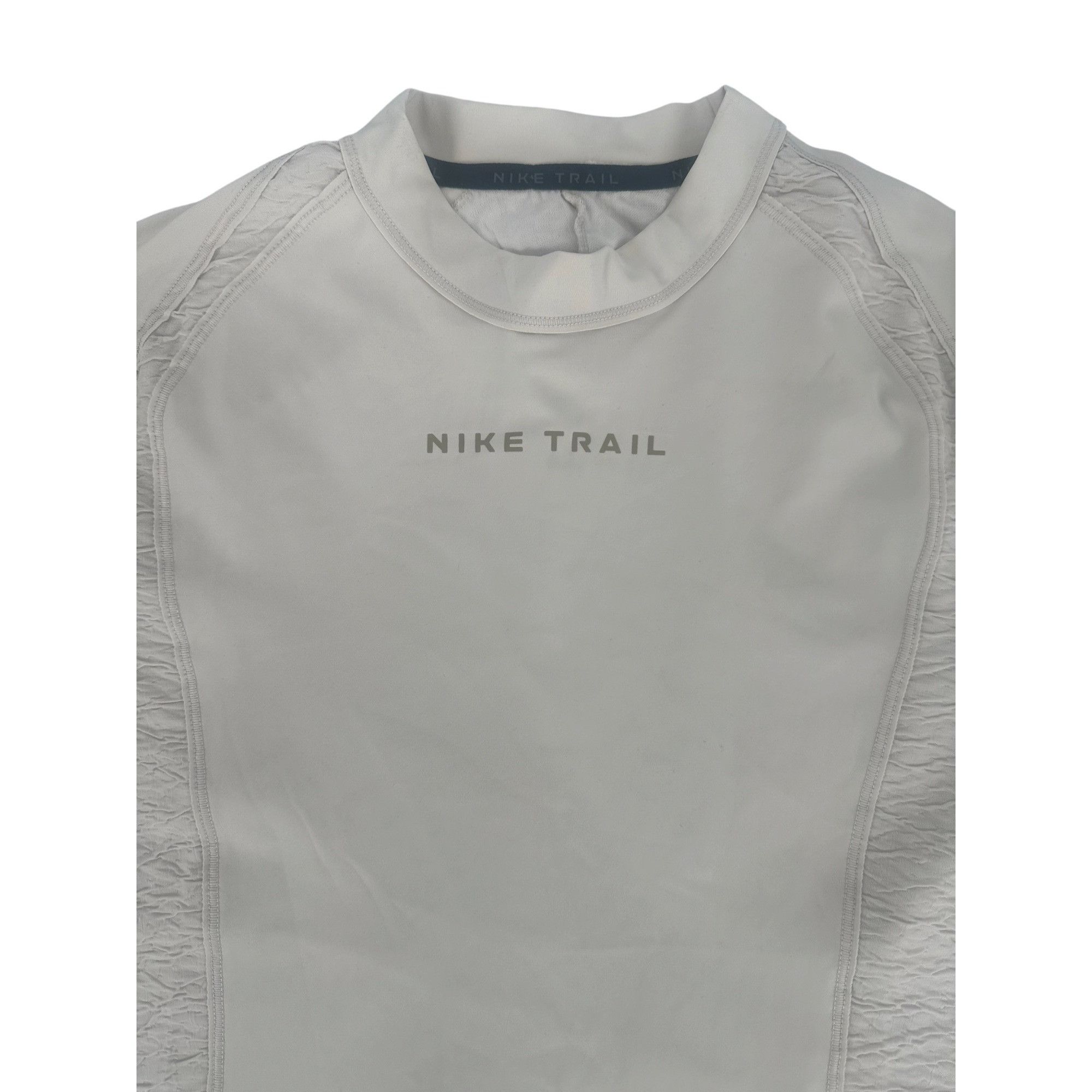 Nike Nike Trail Women's Beige Dri-FIT Cropped Long Sleeve Medium Size M / US 6-8 / IT 42-44 - 3 Thumbnail