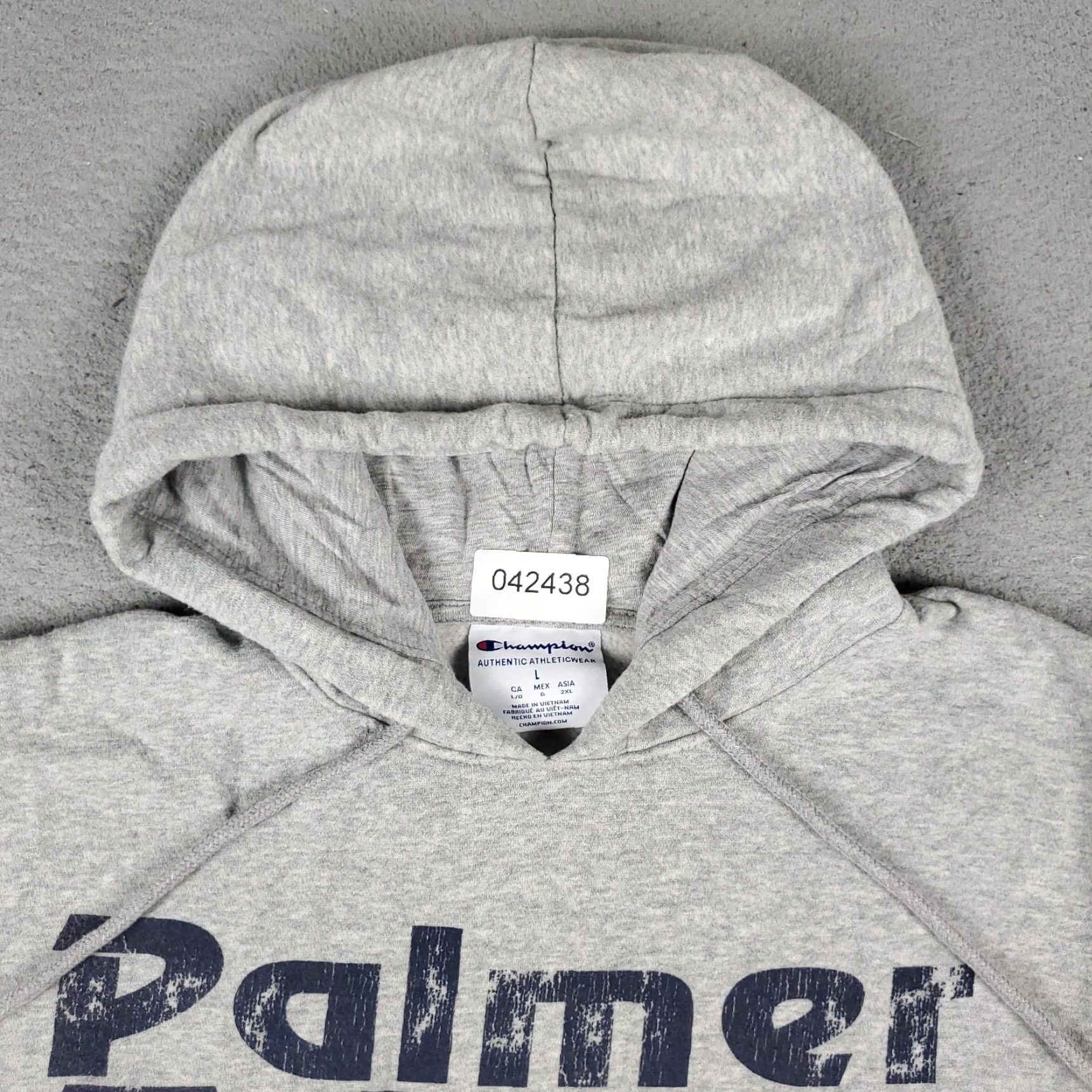 Champion Champion Hoodie Mens Large Gray Pullover Sweatshirt Long Sleeve Mock Neck Size US L / EU 52-54 / 3 - 3 Thumbnail