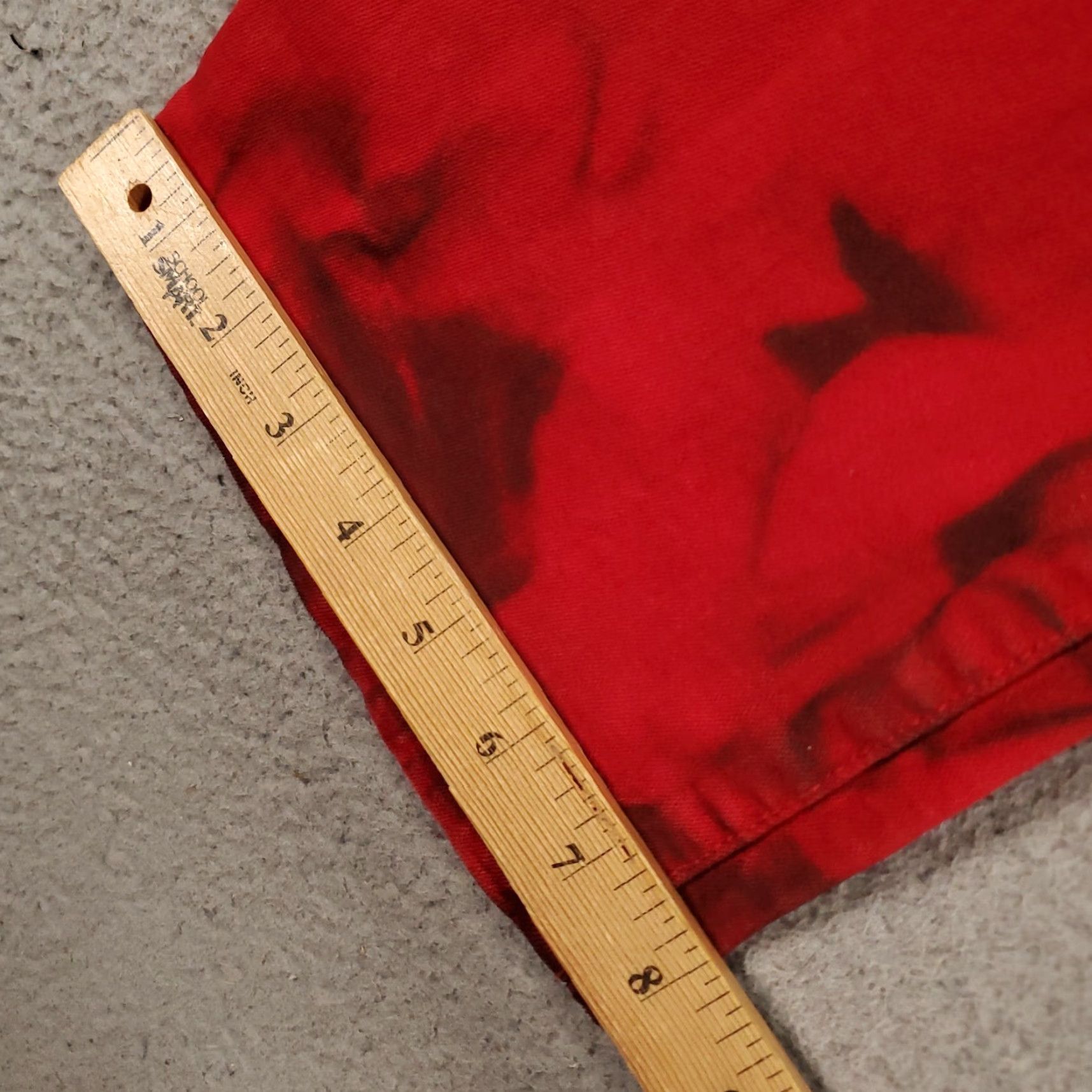 Denime TAKER Jeans Slim 29x38 Stacked Denim Red Black NWT Mens Size US 29 - 7 Thumbnail