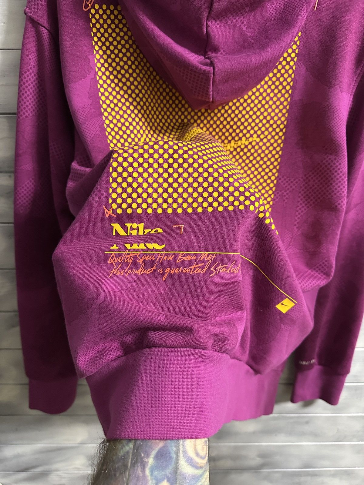 Nike Rare Hoodie Nike Halftone Grid Flowers Big Logo Swoosh Size US S / EU 44-46 / 1 - 12 Thumbnail