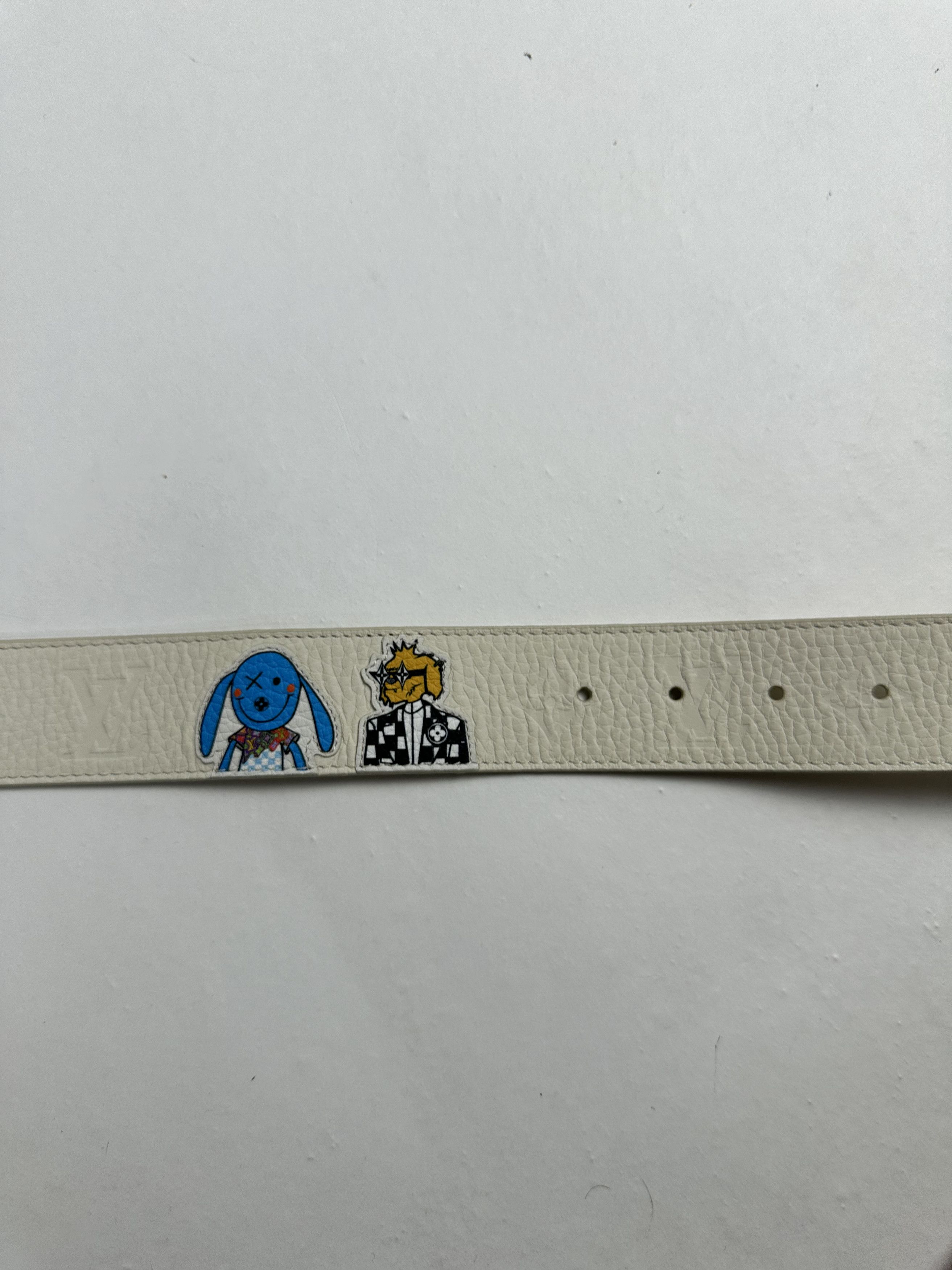 Louis Vuitton Virgil LV White Belt Size ONE SIZE - 3 Thumbnail