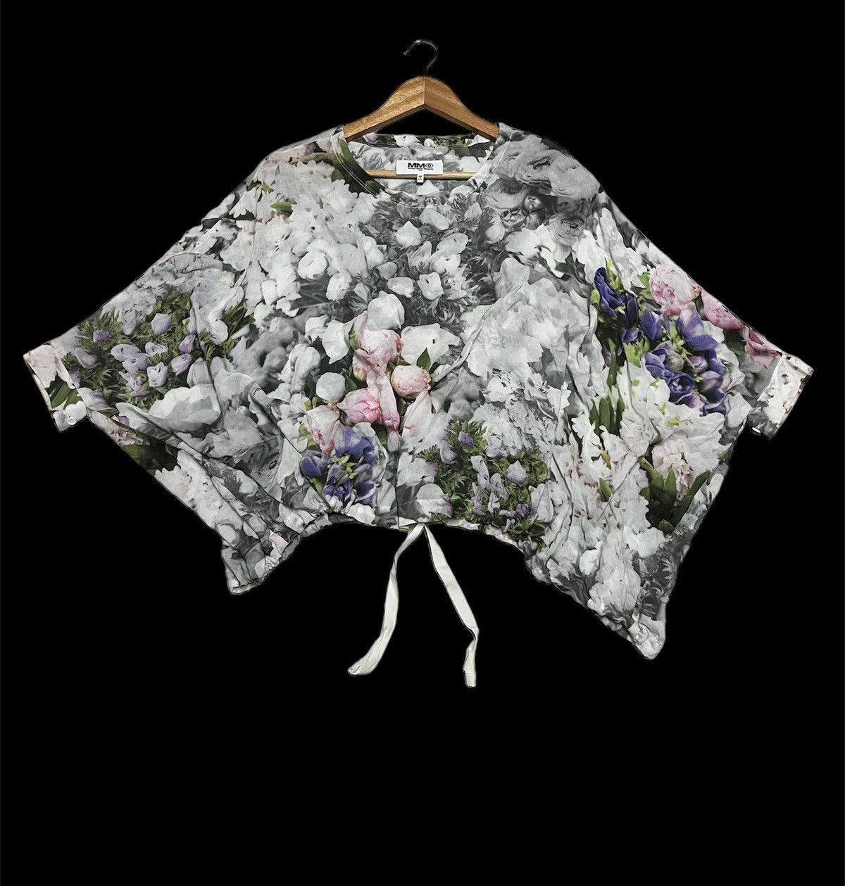 Designer × Maison Margiela 🔥Maison Martin Margiela MM6 Women Floral Oversize Blouse Size S / US 4 / IT 40 - 1 Thumbnail
