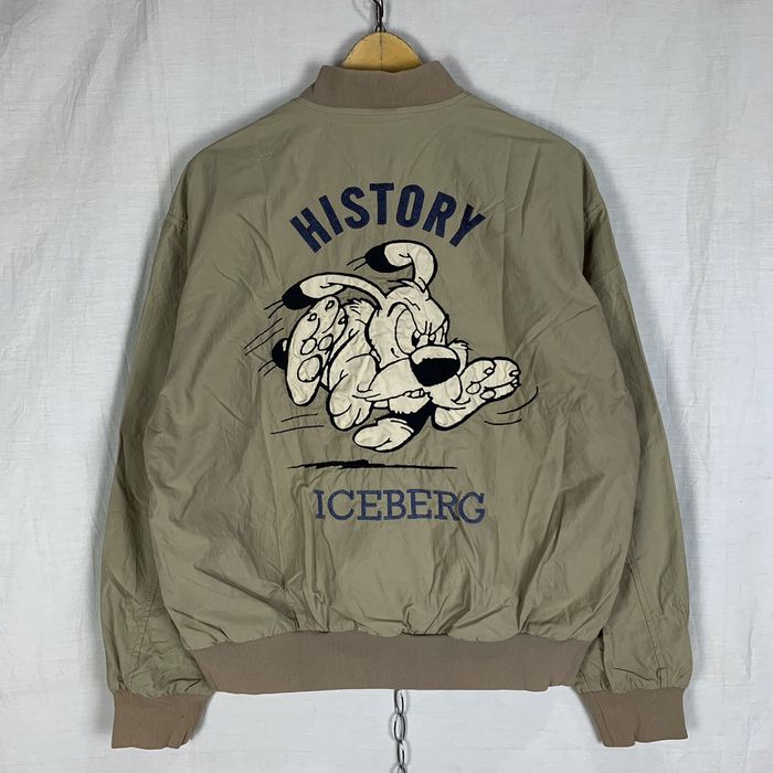 Iceberg Bomber Jacket with Cartoon Details and Logo