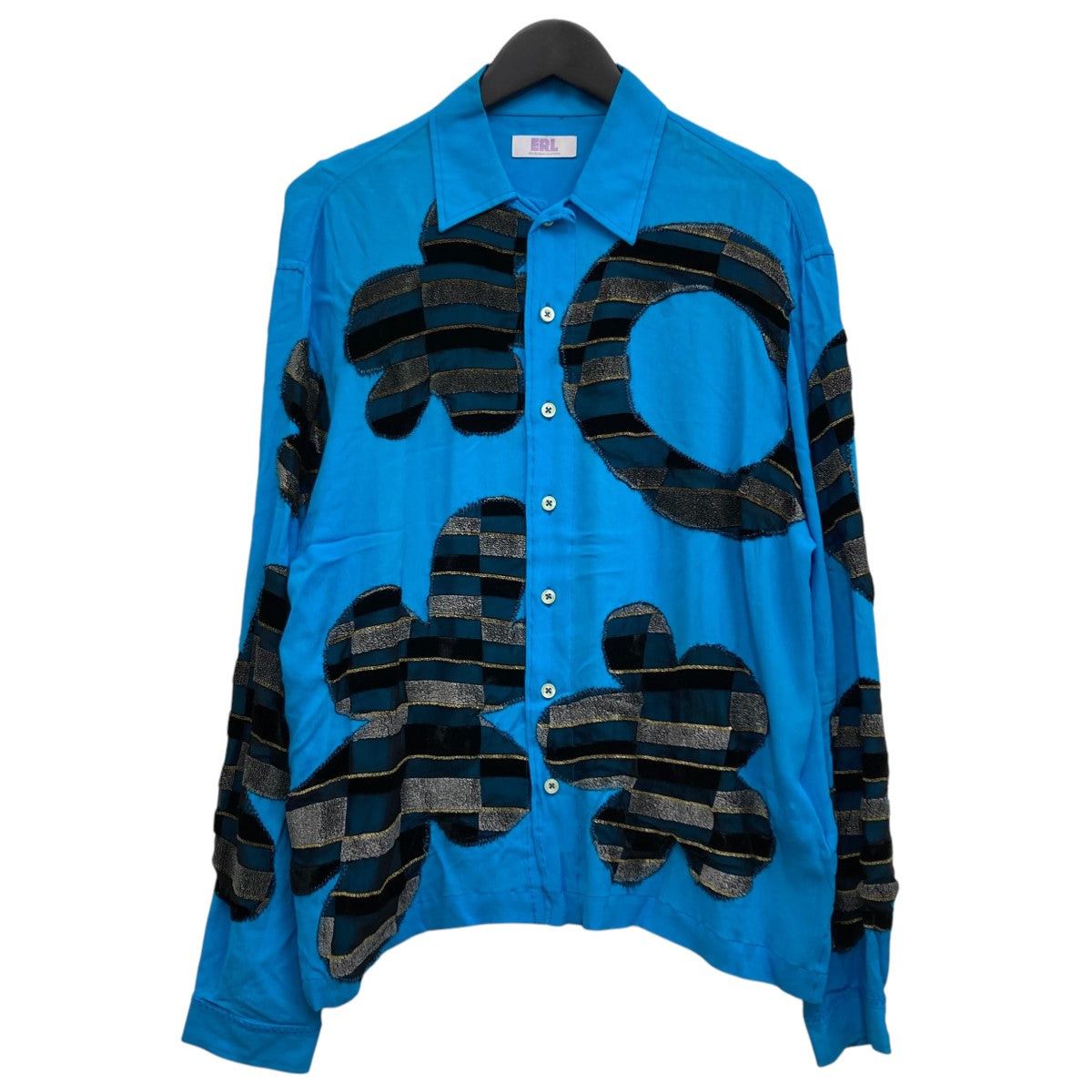 ERL Floral Patchwork Silk Button Up Shirt Size US S / EU 44-46 / 1 - 1 Thumbnail