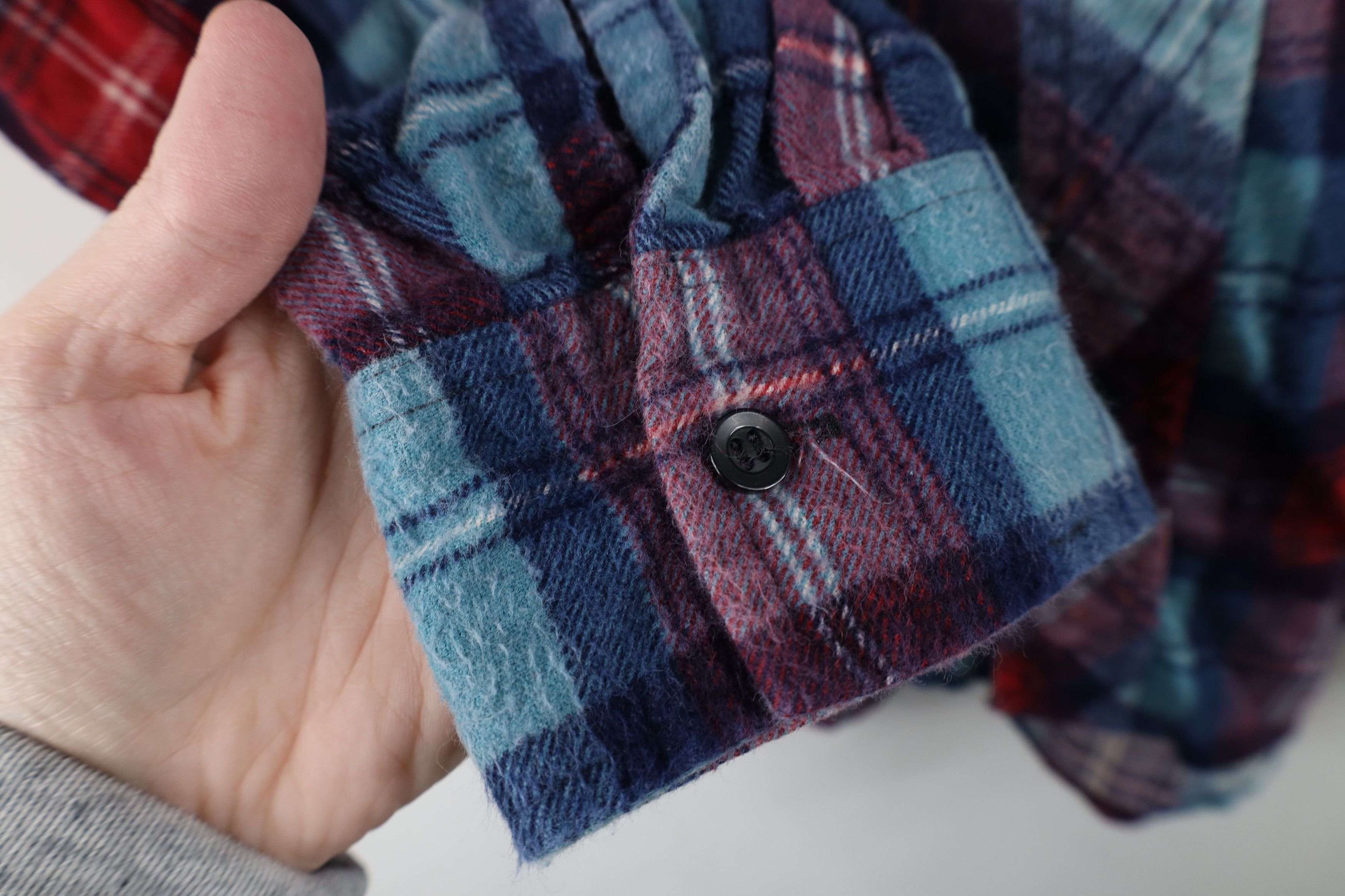 Vintage Vintage 70s Streetwear Flannel Collared Button Shirt Plaid Size US L / EU 52-54 / 3 - 5 Thumbnail