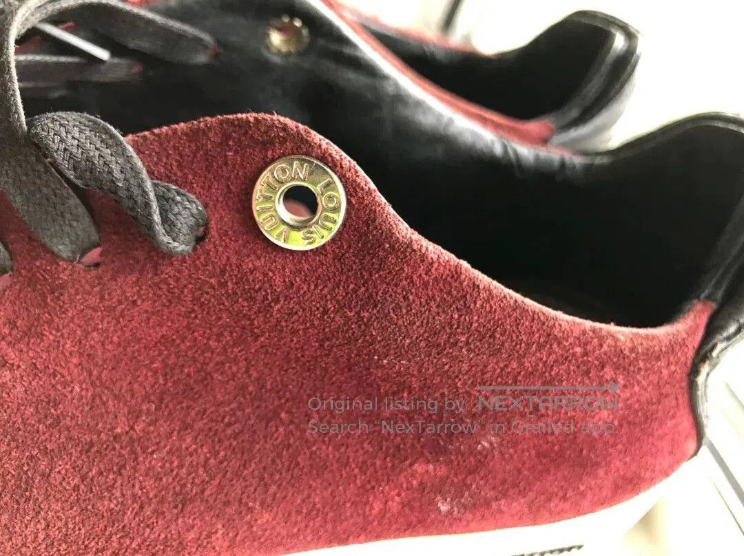 Louis Vuitton Louis Vuitton Men's Burgundy Sneakers. Size US 8 / EU 41 - 9 Thumbnail