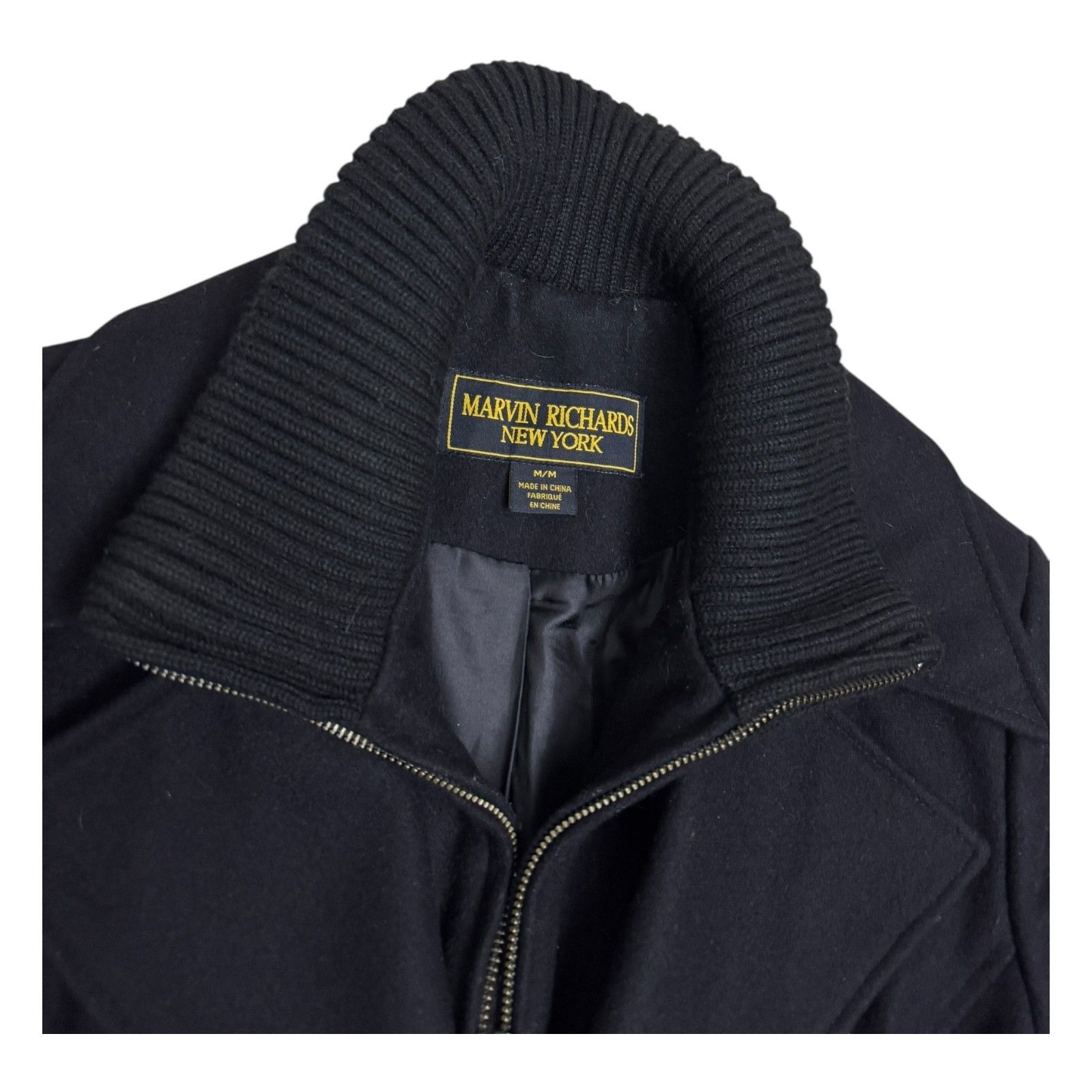 Other MARVIN RICHARDS Wool Blend Business Winter Pea Coat Medium Size M / US 6-8 / IT 42-44 - 4 Thumbnail