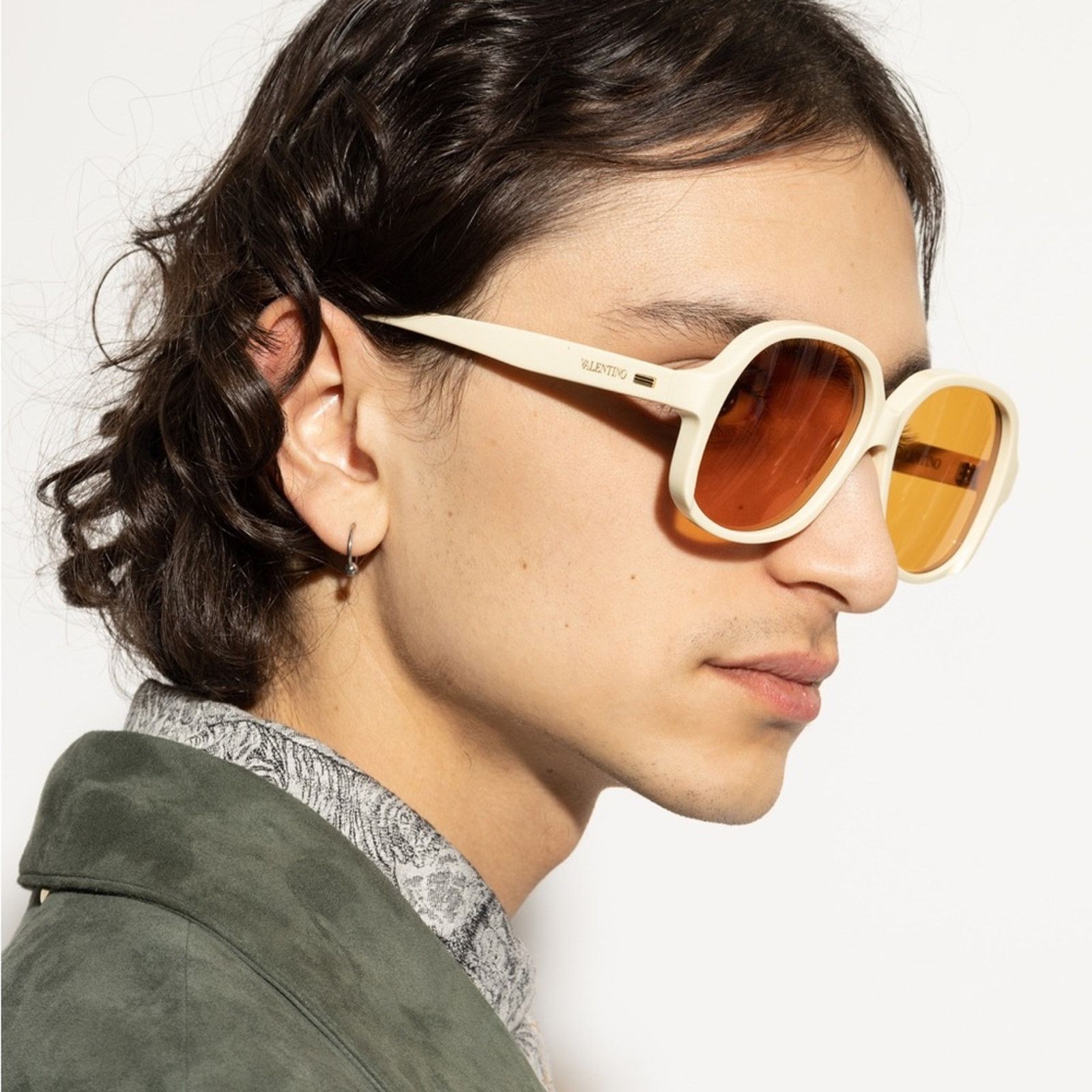 Valentino New! Valentino VLS 177C Cream Sunglasses , Authentic Size ONE SIZE - 7 Thumbnail