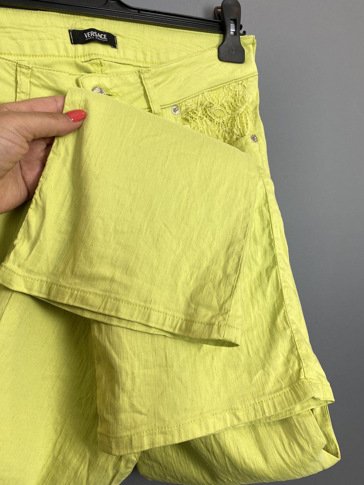 Versace Jeans Couture Versace Jeans Couture Trousers Jeans Women Size 31*45 Yellow Size 31" - 3 Thumbnail