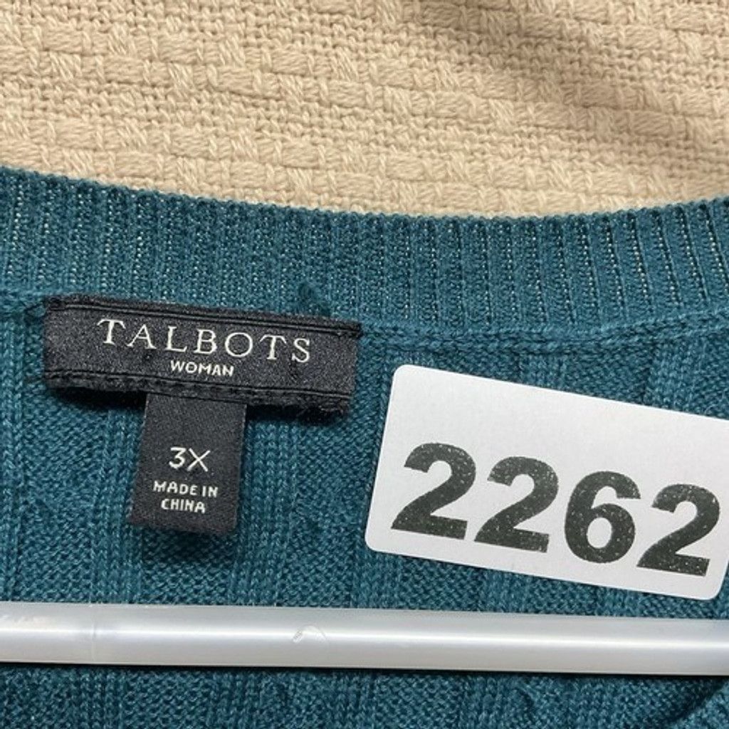 Talbots NWOT Talbots Cable Knit CrewNeck Sweater Women Plus Size 3X Size 3XL / US 20-22 - 2 Thumbnail