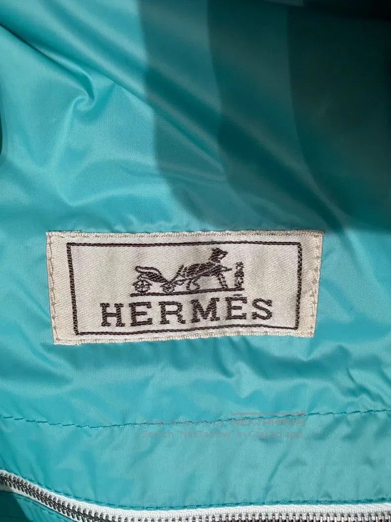 Hermes Hermes Mint Green Waterproof Jacket with Zipper Design Size US S / EU 44-46 / 1 - 2 Thumbnail