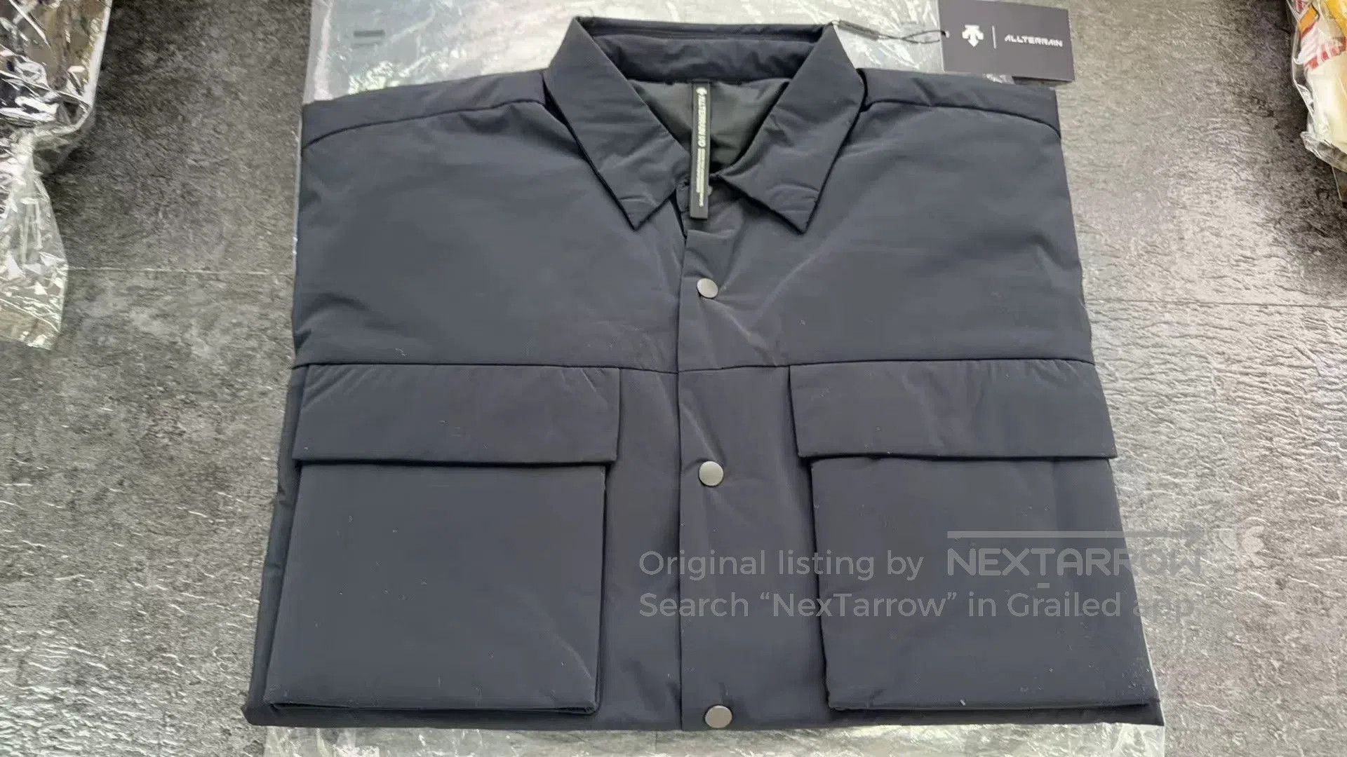 Descente Descente Allterrain Black Cotton Shirt Jacket. Size US L / EU 52-54 / 3 - 9 Thumbnail