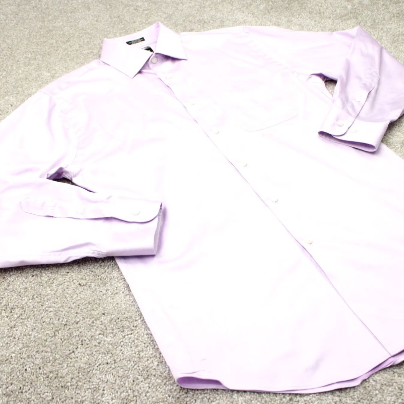 Neiman Marcus Neiman Marcus Dress Shirt Men 15, 32/33 Pink Trim Fit Cotton Stretch Long Sleeve Shirt Mens 15 32/33 Pink Stretch Solid Casual Business Size 40R - 5 Thumbnail