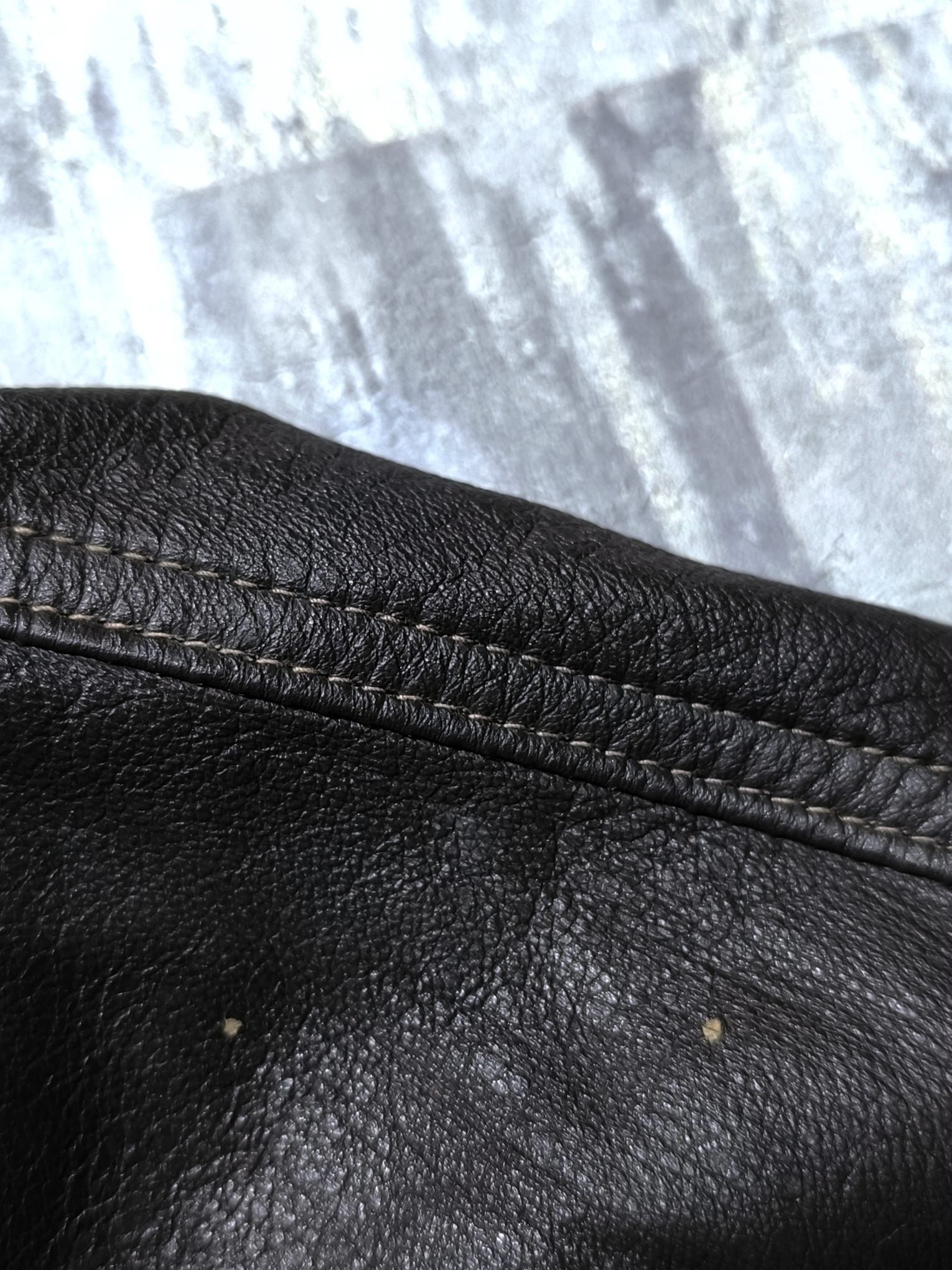 Vintage vintage boxy real leather bomber jacket oversize Size US L / EU 52-54 / 3 - 6 Thumbnail