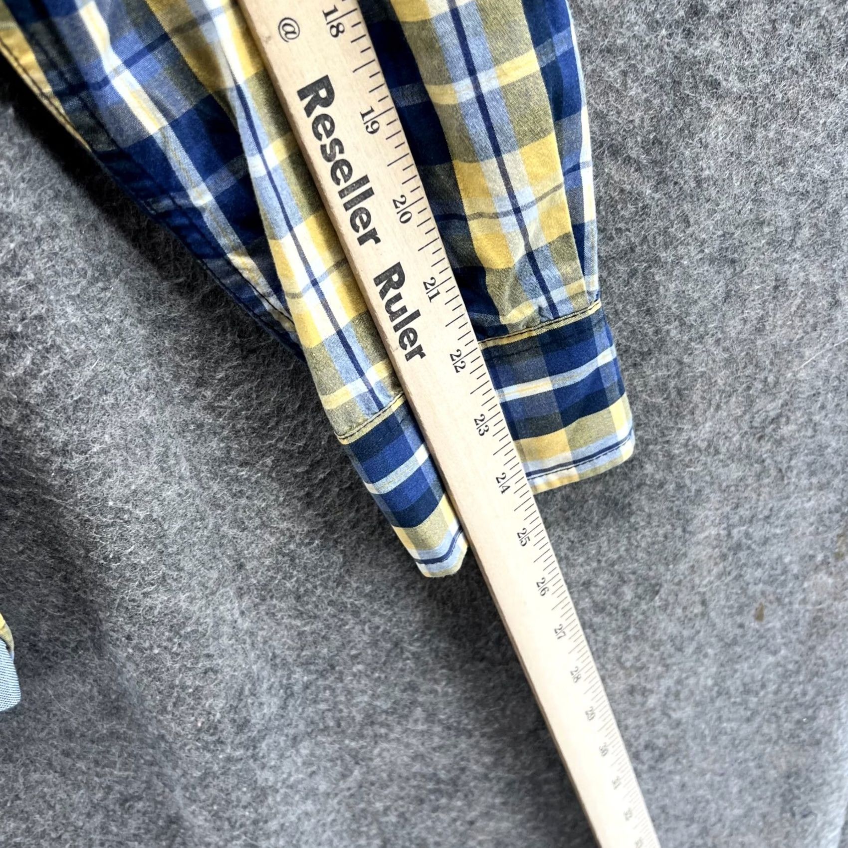 Tommy Hilfiger Tommy Hilfiger Shirt Men Small Adult Yellow Plaid Classic Fit Button-Down Long Sleeve Size US S / EU 44-46 / 1 - 7 Thumbnail