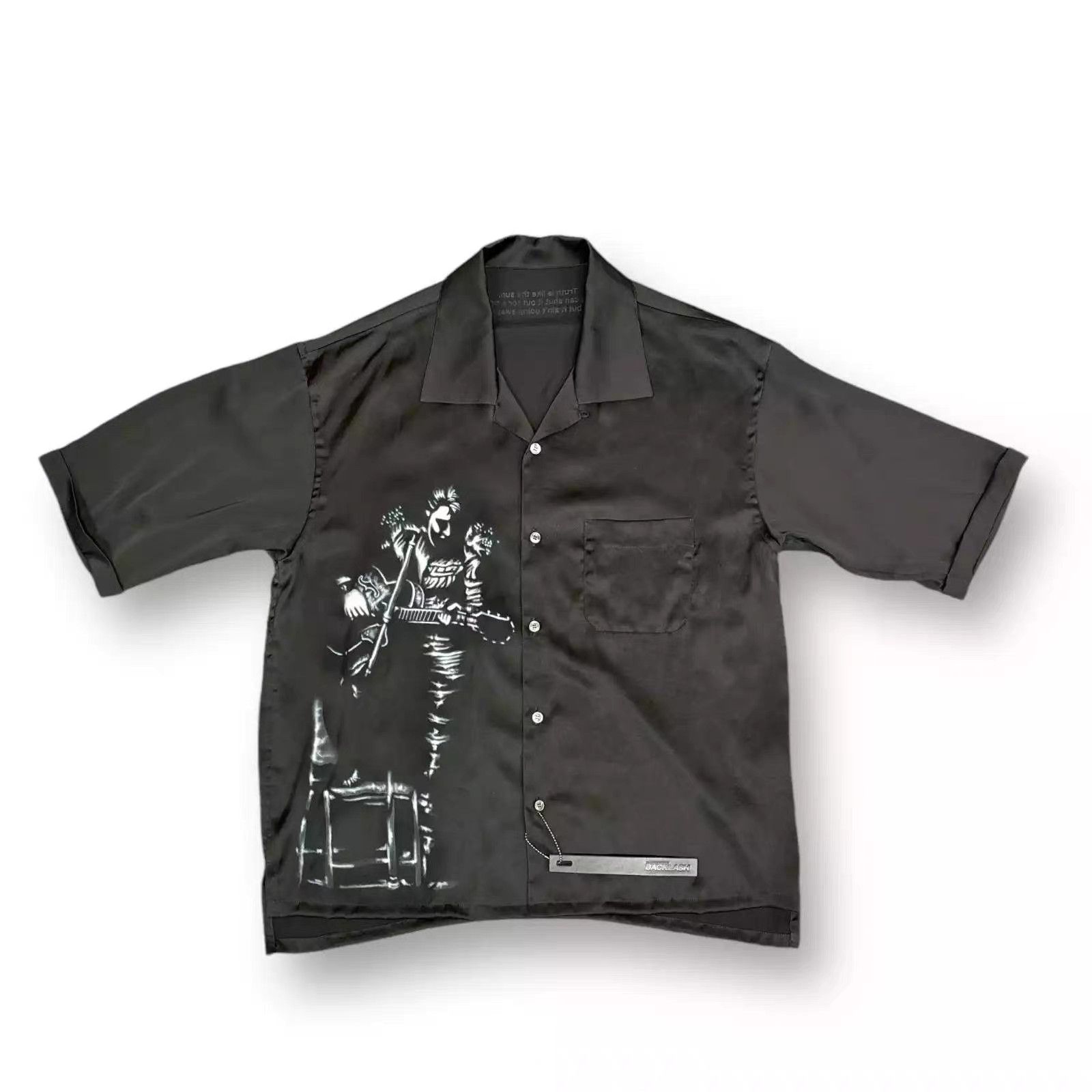 Isamu Katayama Backlash backlash Tencel Biker Open-Front Shirt K11 Size US M / EU 48-50 / 2 - 1 Thumbnail