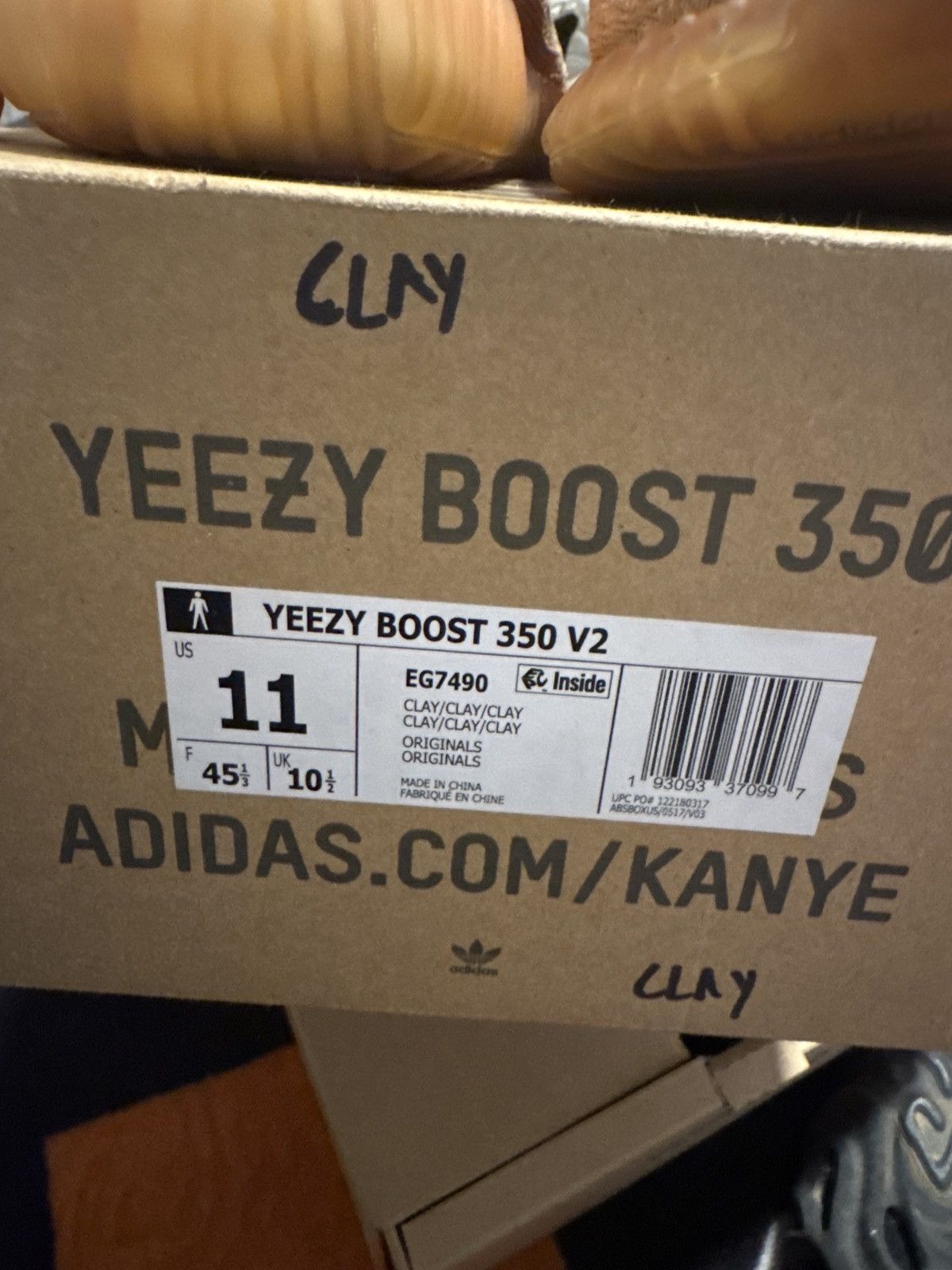 Adidas Yeezy 350 “clay” Size US 11 / EU 44 - 10 Thumbnail