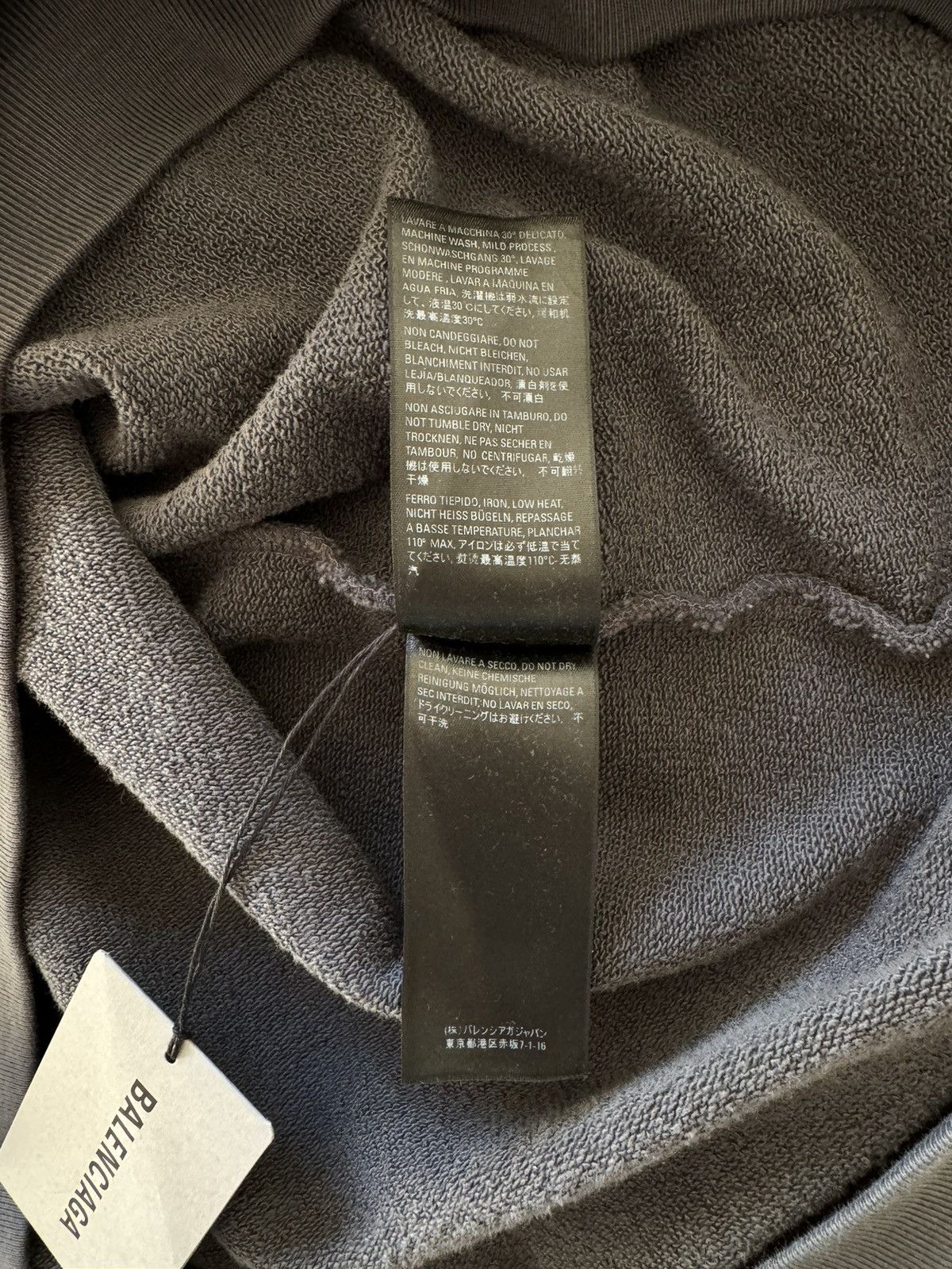 Balenciaga BALENCIAGA MEN'S POLITICAL CAMPAIGN HOODIE LARGE FIT IN GREY Size US XS / EU 42 / 0 - 8 Thumbnail