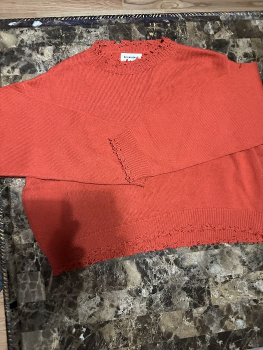 Bare Knuckles Bare Knuckles Burnt Orange Cropped Knit Sweater | Grailed