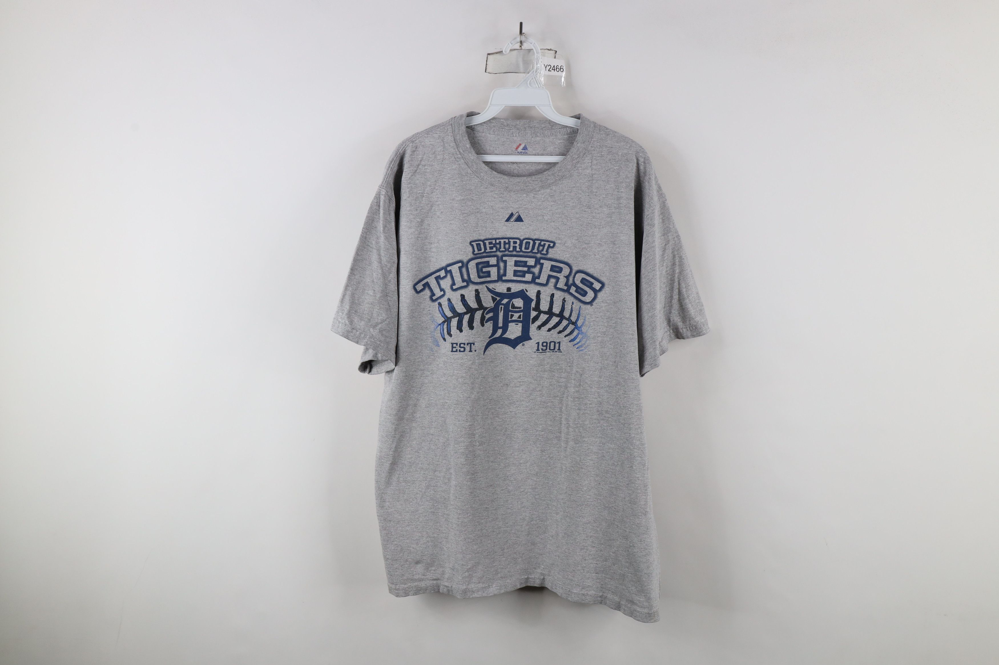 Majestic × Vintage Vintage Y2K Majestic Spell Detroit Tiger Baseball T-Shirt Size US L / EU 52-54 / 3 - 1 Thumbnail
