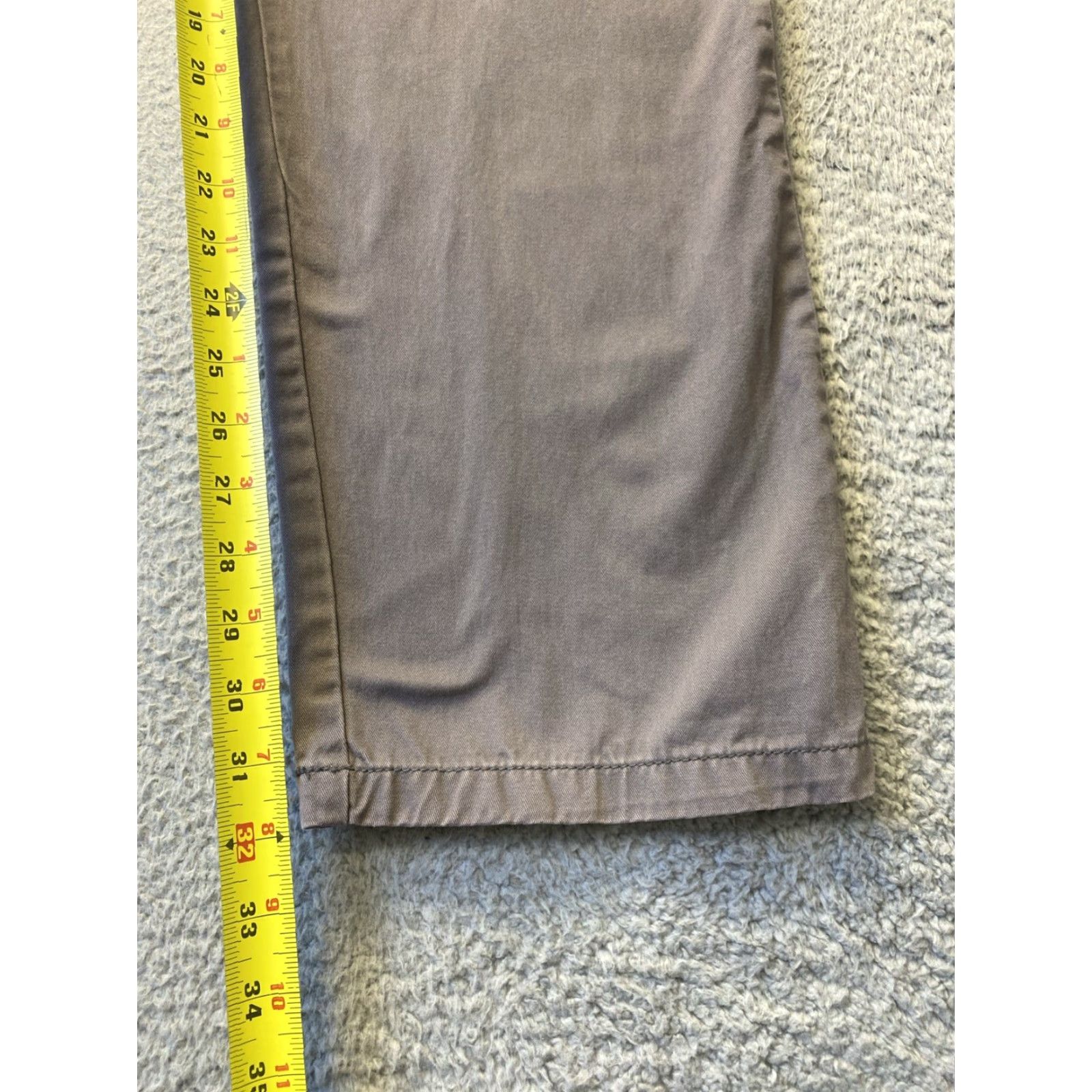 Tommy Hilfiger TOMMY HILFIGER Chino Pants Men's 36x32 Gray Straight Classic Casual Regular Fit Size US 36 / EU 52 - 6 Thumbnail