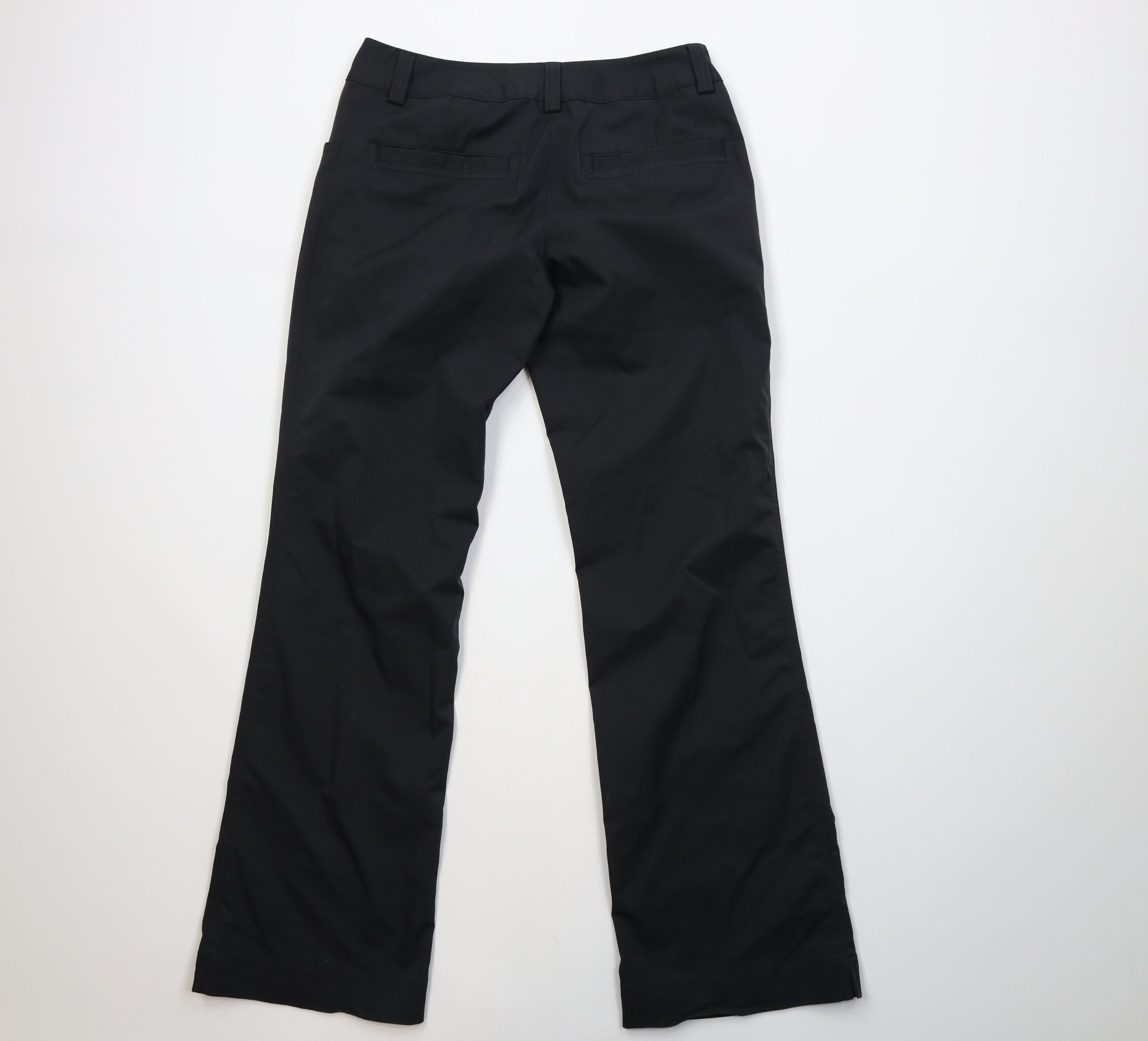 Adidas Vintage Y2K Adidas Golf Flared Wide Leg Chino Pants Black Size 25" / US 0 / IT 36 - 10 Thumbnail