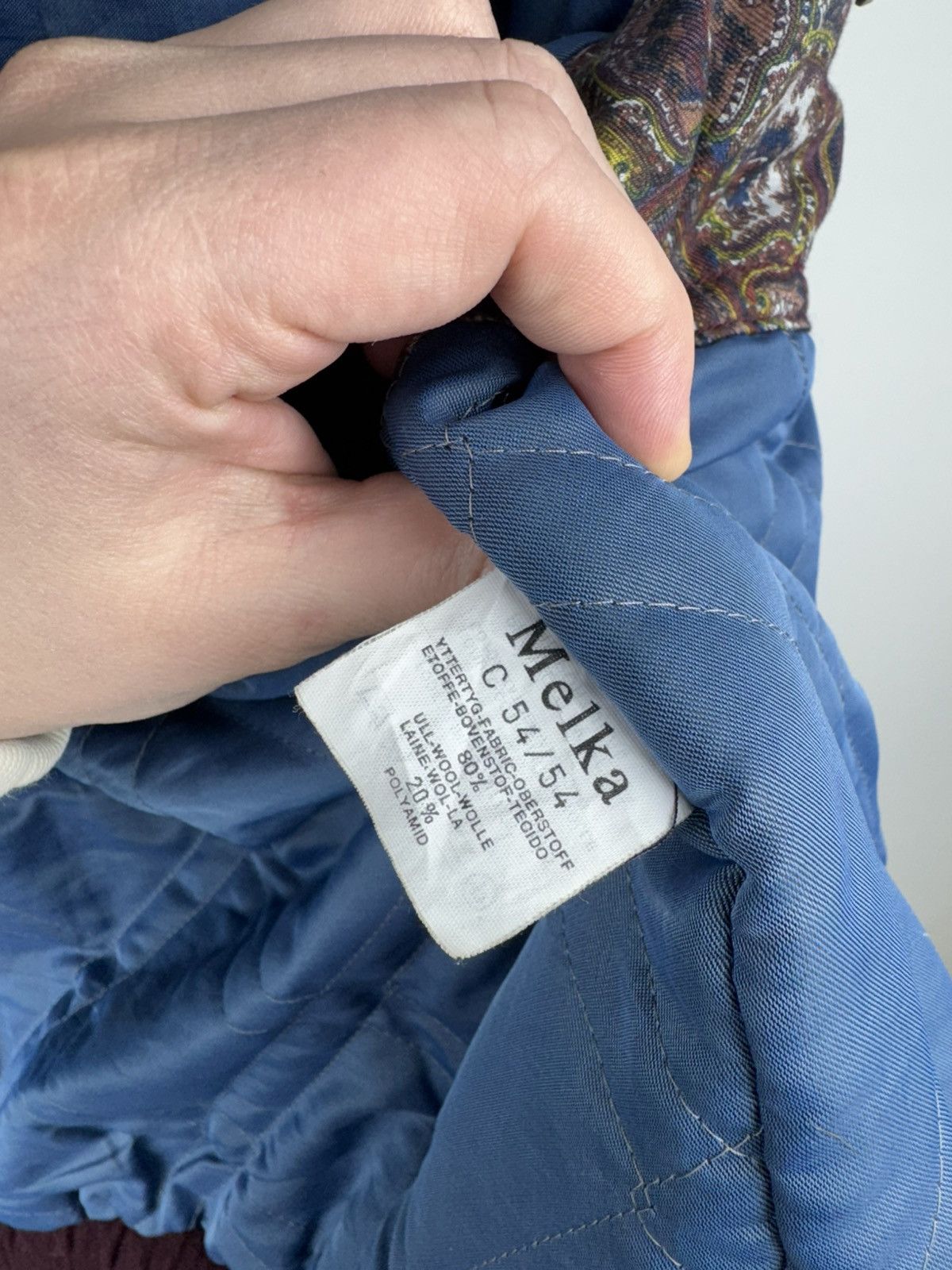 Vintage Men’s Vintage MELKA Wool Jacket Retro 90’ Bomber Coat Size US XL / EU 56 / 4 - 8 Thumbnail
