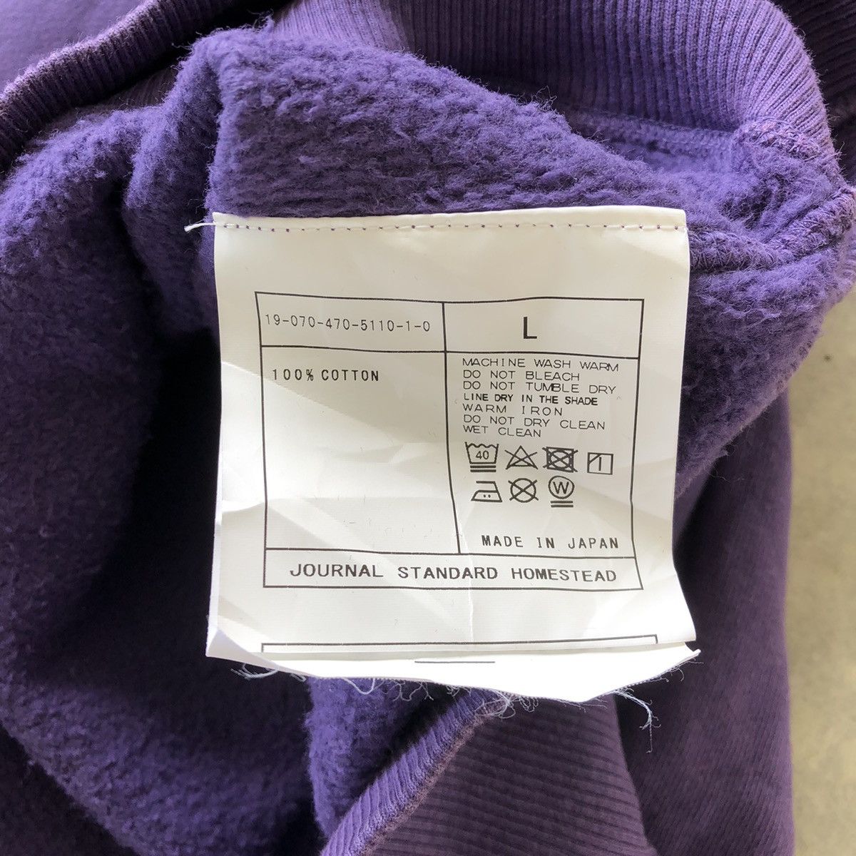 J.S. Homestead J.S. HOMESTEAD Blank Sweatshirt Size US L / EU 52-54 / 3 - 5 Thumbnail