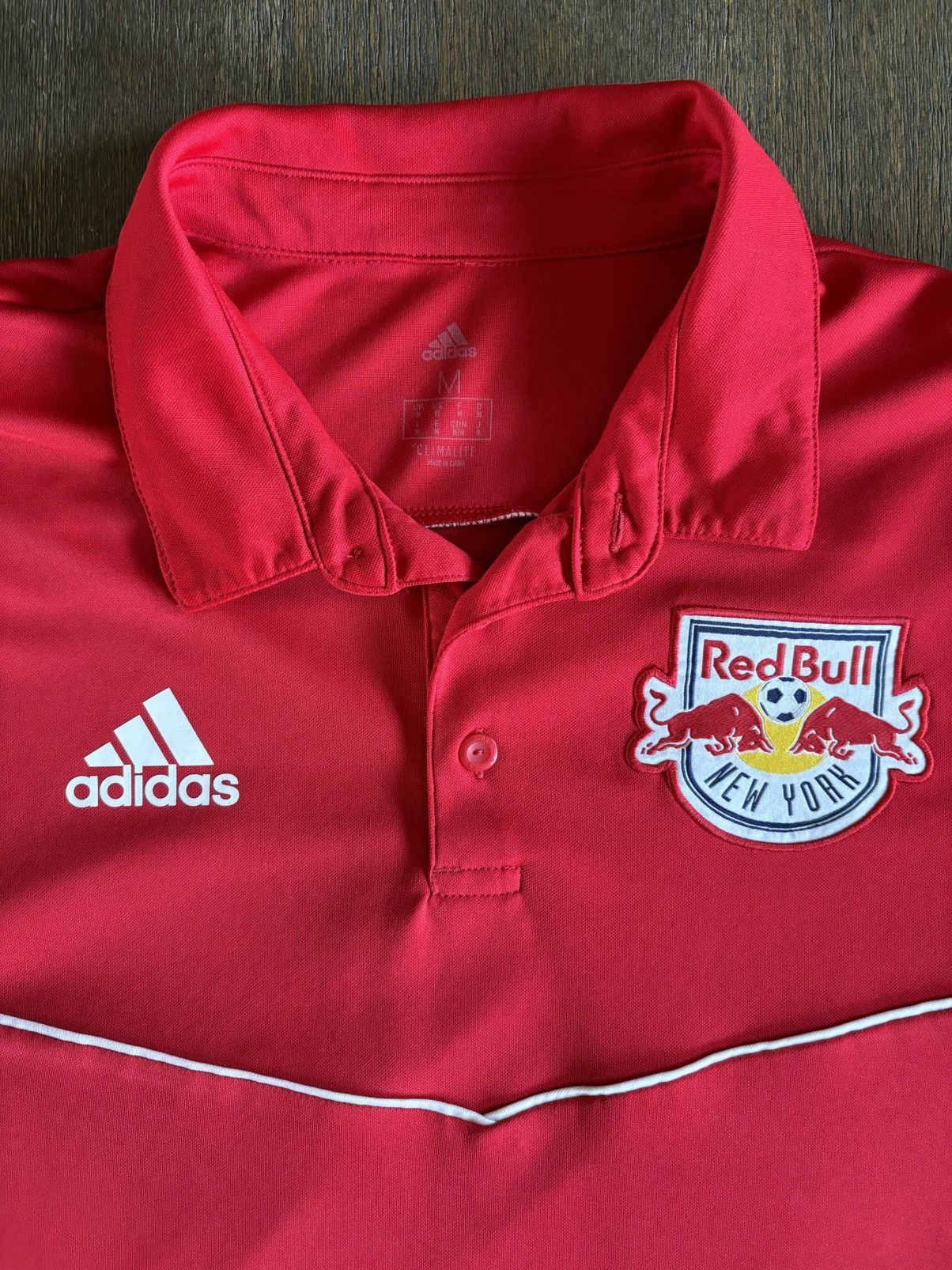 Adidas New York Red Bulls Adidas Polo Shirt Size US M / EU 48-50 / 2 - 2 Thumbnail