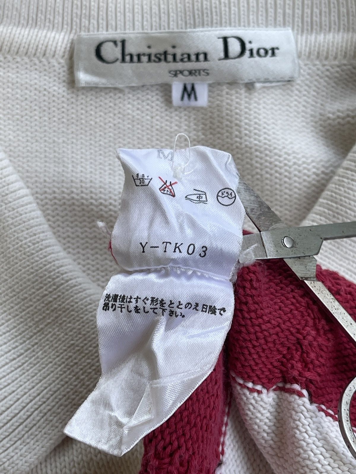 Christian Dior Monsieur C.Dior Cropped Top Jumper Cable Knit Size M / US 6-8 / IT 42-44 - 6 Thumbnail