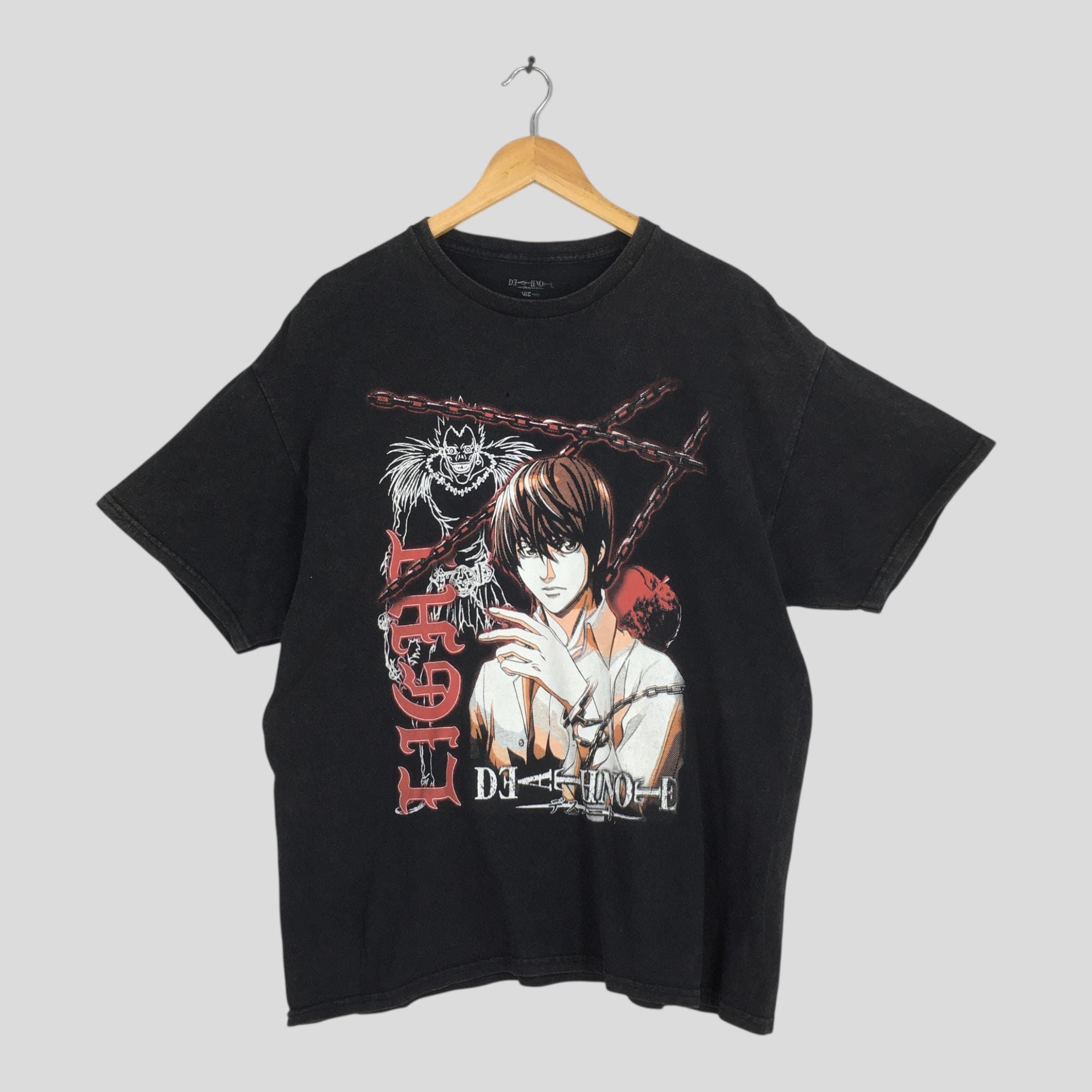Anime Vintage 2000s Death Note Manga Tshirt Large Size US L / EU 52-54 / 3 - 1 Thumbnail