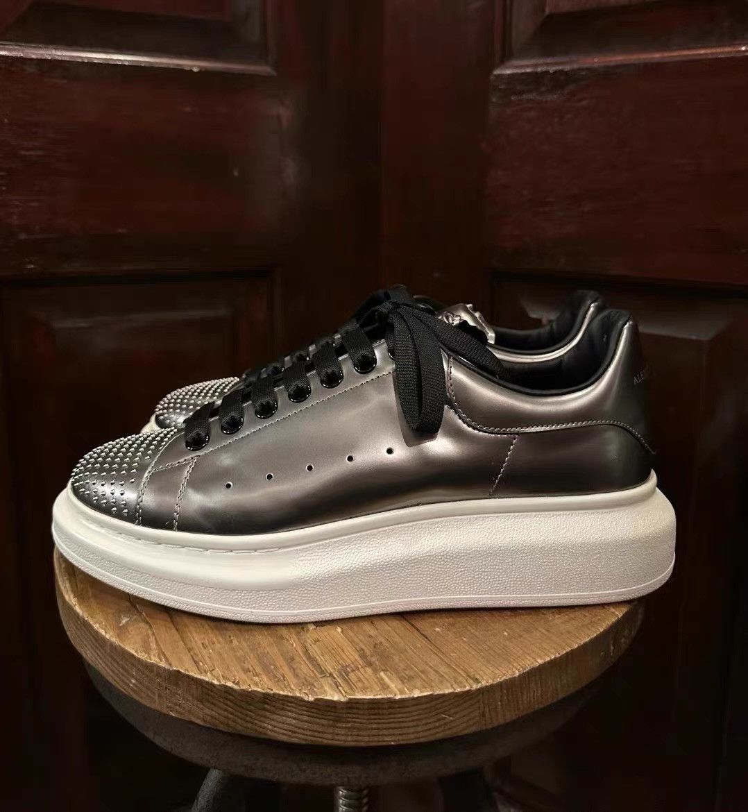 Alexander McQueen Alexander McQueen 16SS Mirror‑Studded White Sneakers Ｑ25 Size US 8 / EU 41 - 3 Thumbnail