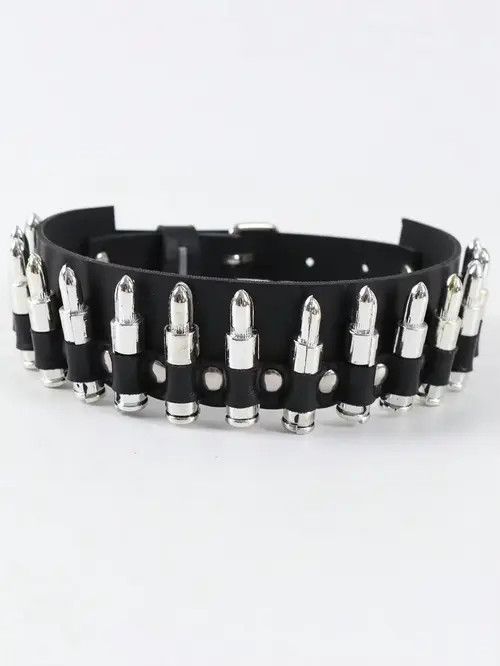 Leather Akahori x Genji PU Leather Bullet Collar Size ONE SIZE - 2 Thumbnail