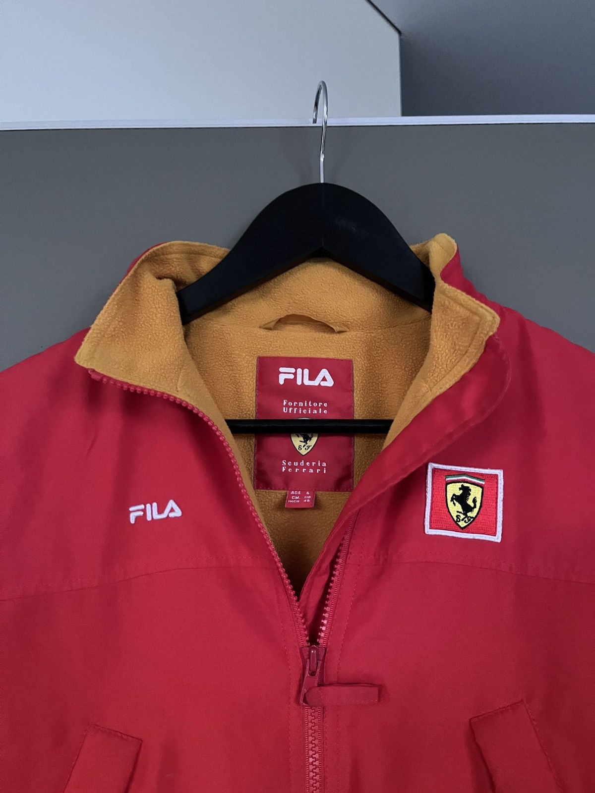 Ferrari Ferrari x Fila Racing Red Bomber Jacket Size US XXS / EU 40 - 2 Thumbnail