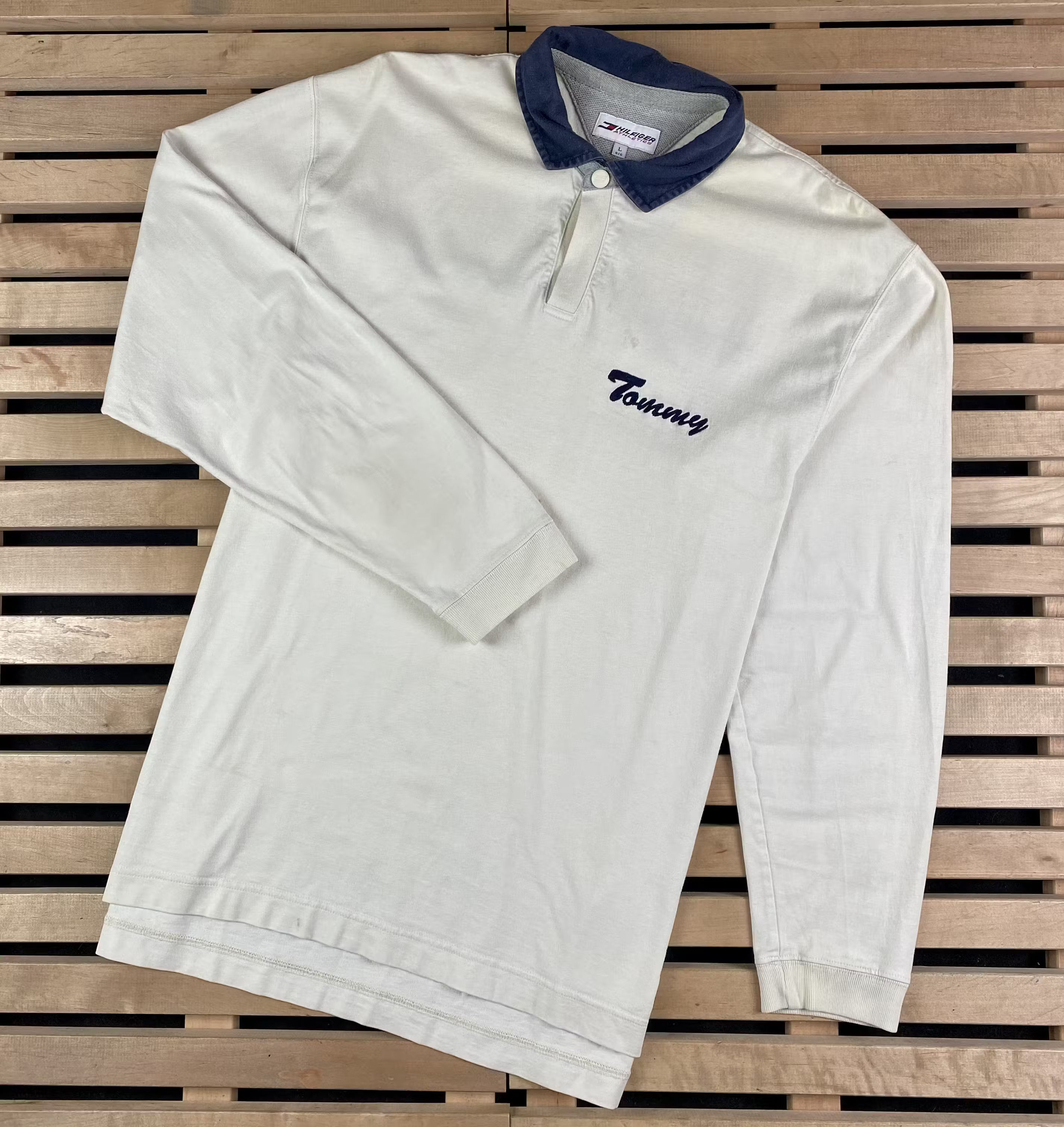 Tommy Hilfiger × Vintage Mens Long Sleeve Tommy Hilfiger Vintage Size L Size US L / EU 52-54 / 3 - 1 Thumbnail