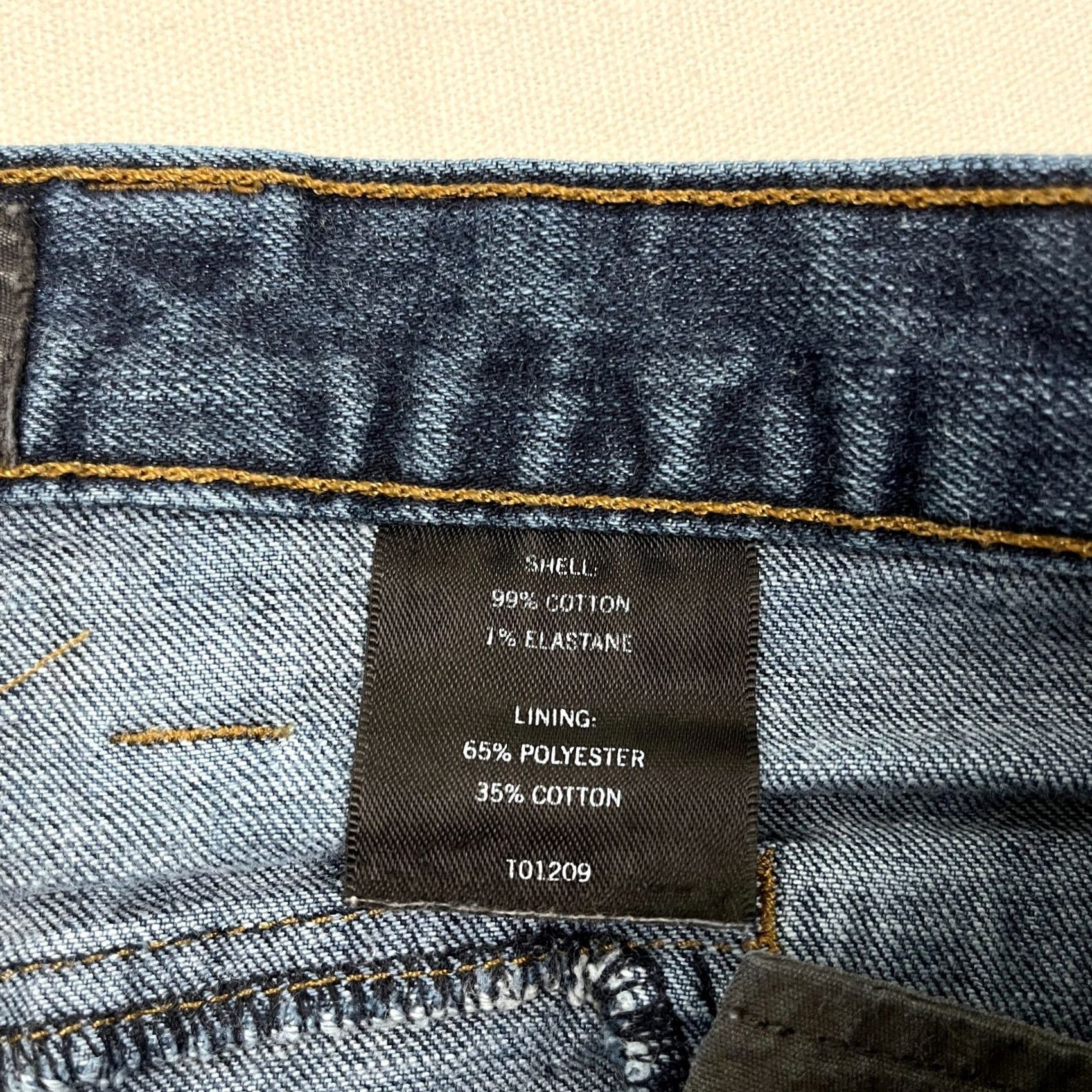Vintage TAD Intercept Jeans Mens 31 x 31 Blue Dark Wash Denim Button Zip Belt Loops 5-Pocket Regular Rise Straight Pants Jeans Size US 31 - 7 Thumbnail