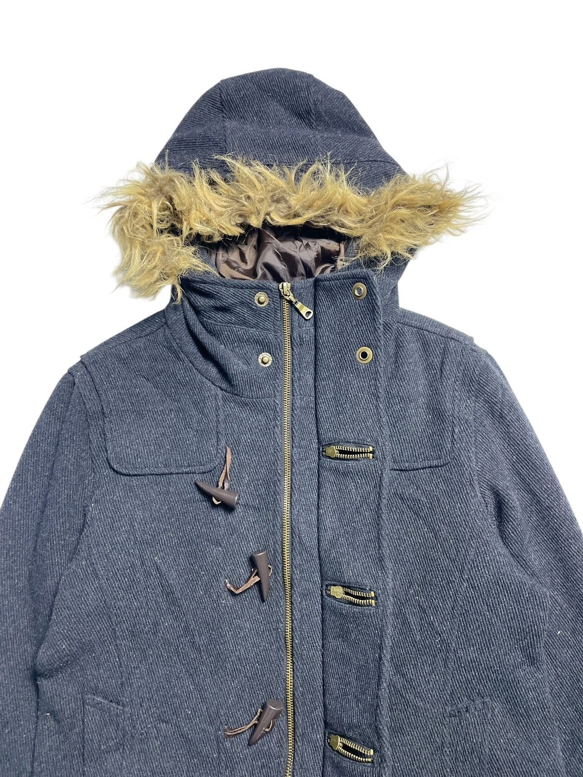 BUFFALO BOBS 2000’s Semantic Design - Vkei Style Toggle Fur Parka Jacket Size US M / EU 48-50 / 2 - 4 Thumbnail