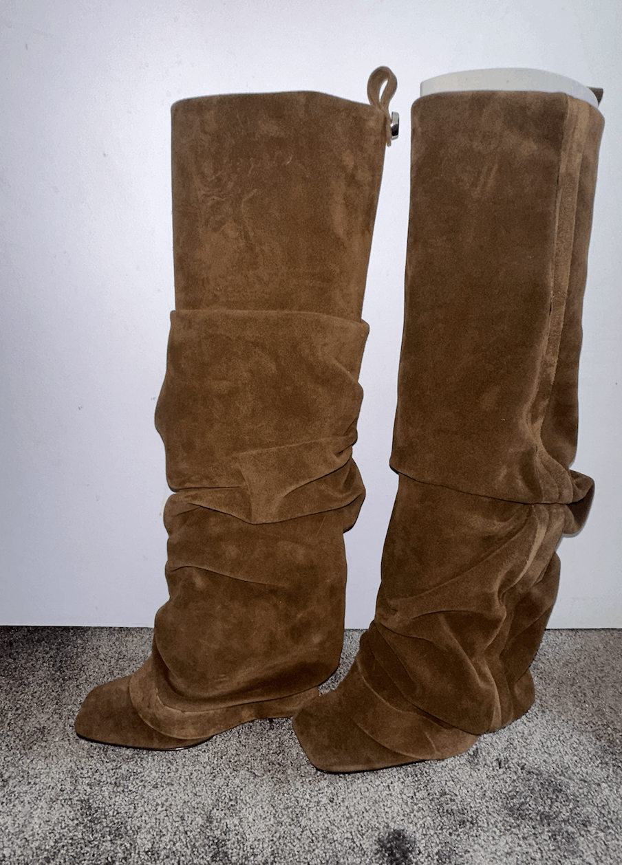 The Attico Rea Suede Leather Tube Boots Size US 7.5 / IT 37.5 - 8 Thumbnail
