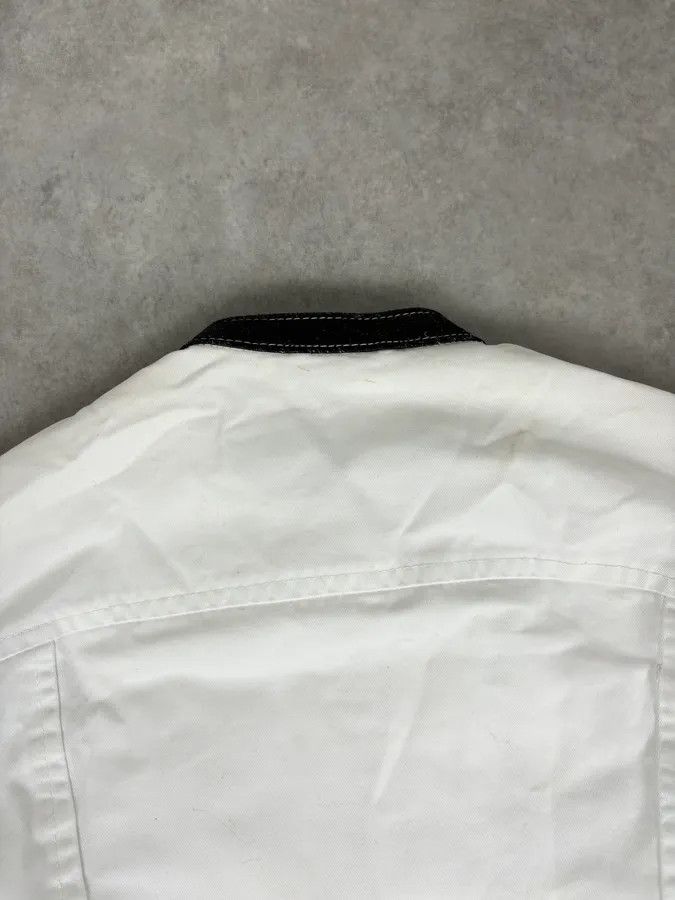 Dsquared2 SS2008 Dsquared2 White Asymmetrical Nylon Contrast Stitch Jacket Size US M / EU 48-50 / 2 - 6 Thumbnail