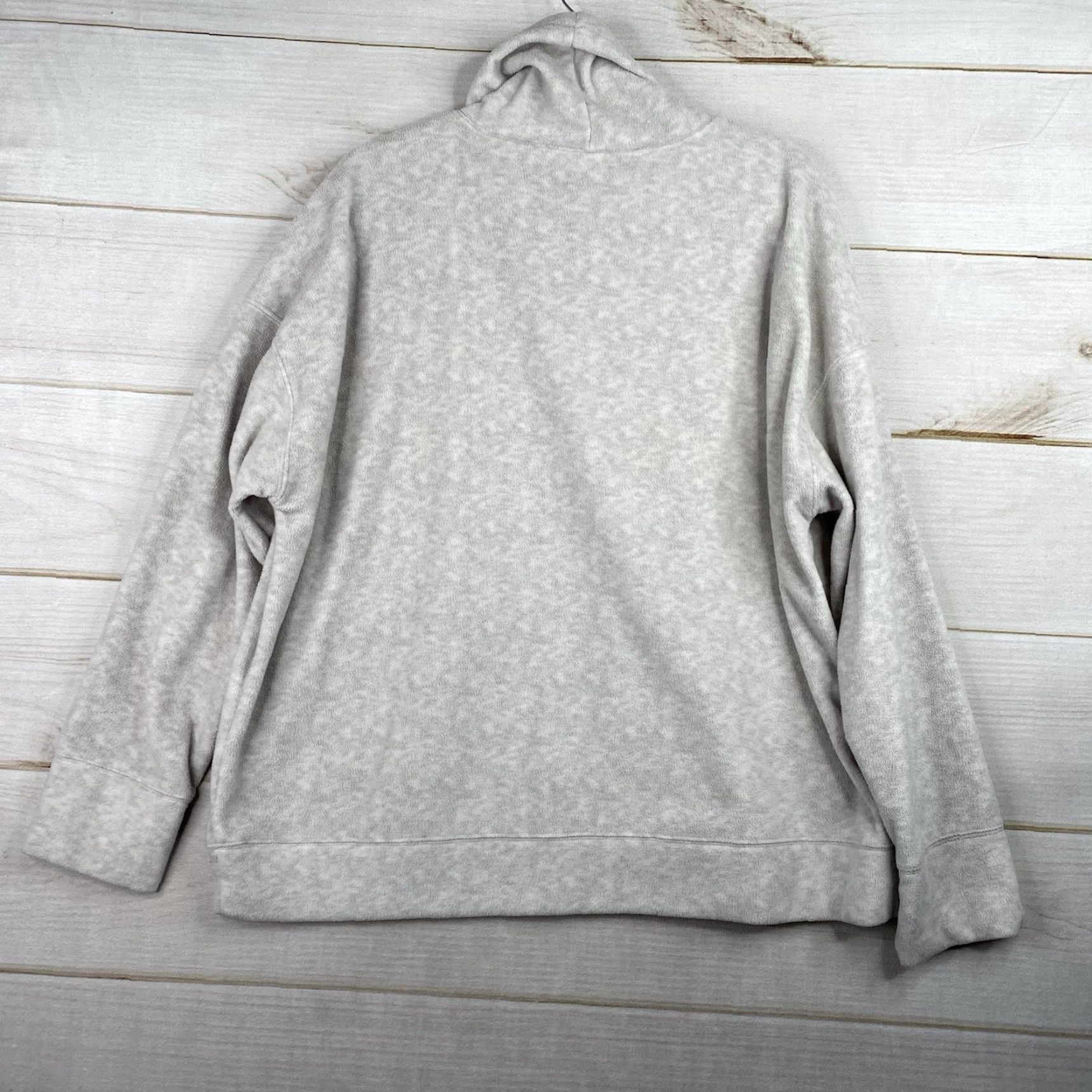 Old Navy Old Navy Womens 2XL Beige Camouflage Cowl Neck Fleece Pullover Sweatshirt Activewear Top Size XXL / US 16-18 / IT 52-54 - 8 Thumbnail