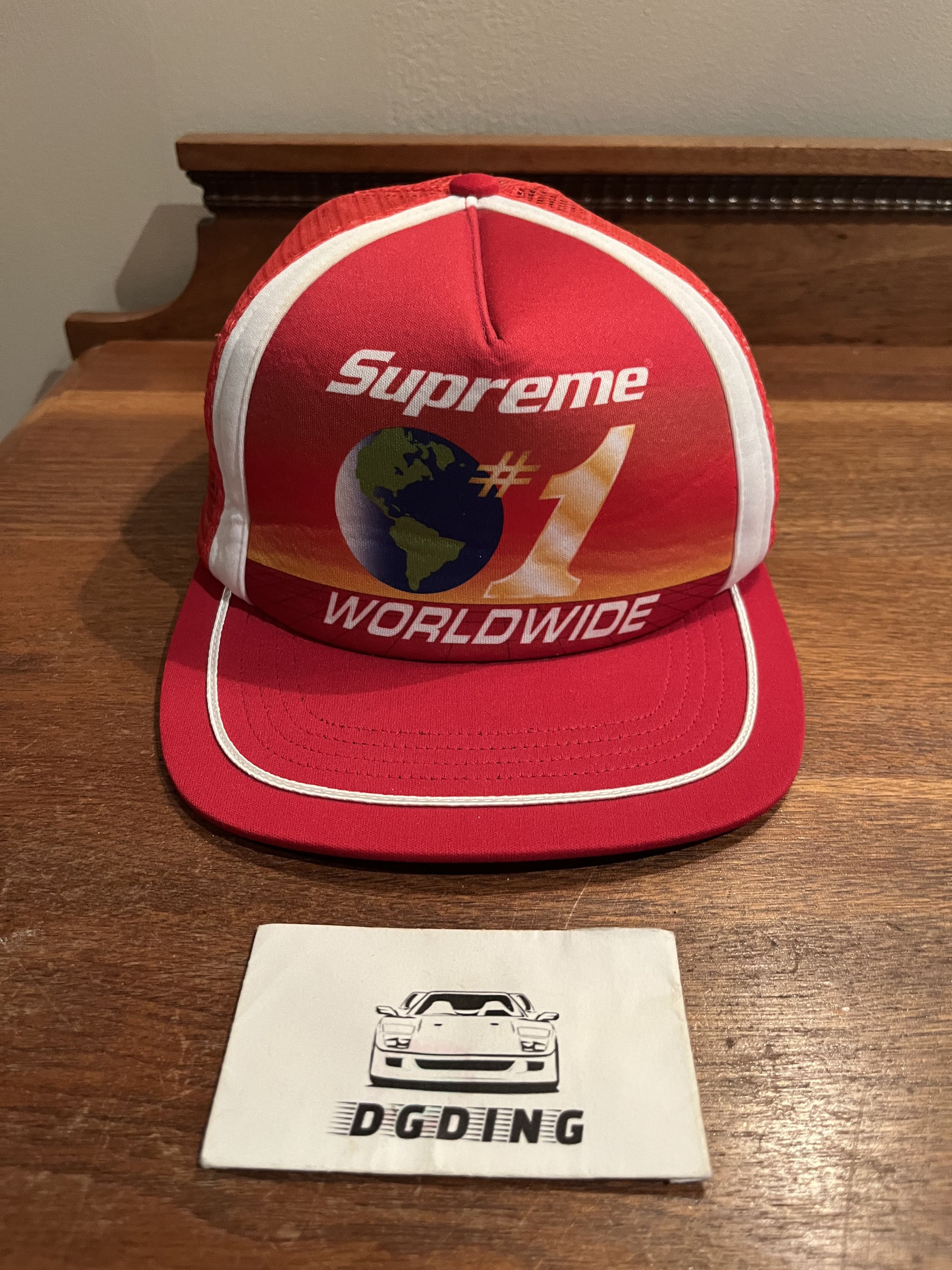 Supreme Supreme #1 Worldwide Mesh Hat Red SS/20 | Grailed