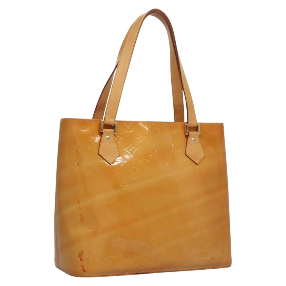 Louis Vuitton LOUIS VUITTON Monogram Vernis Houston Hand Bag Beige M91004 Size ONE SIZE - 1 Thumbnail
