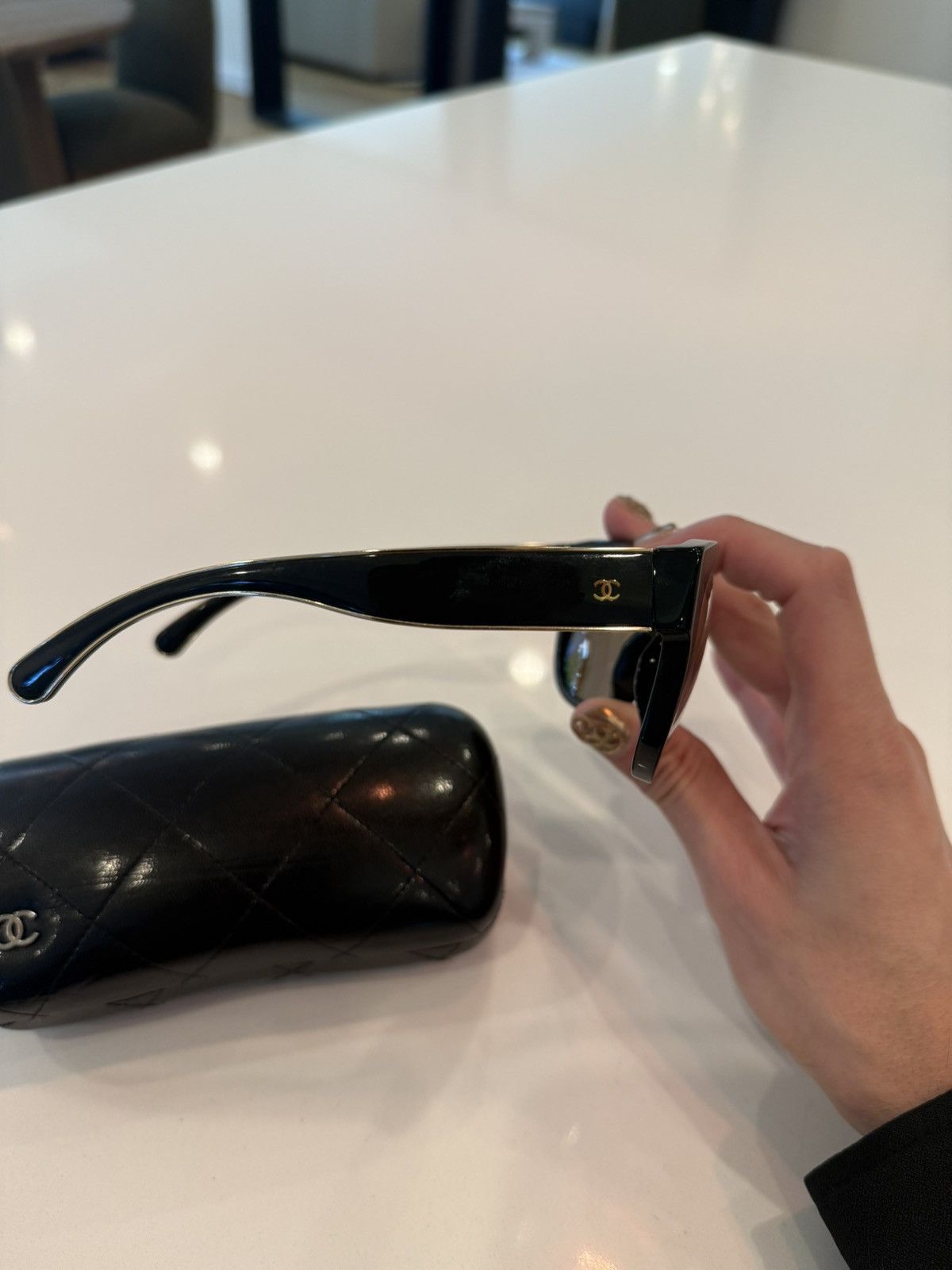 Chanel Limited edition 18k gold Lens Chanel Sunglasses Size ONE SIZE - 7 Thumbnail