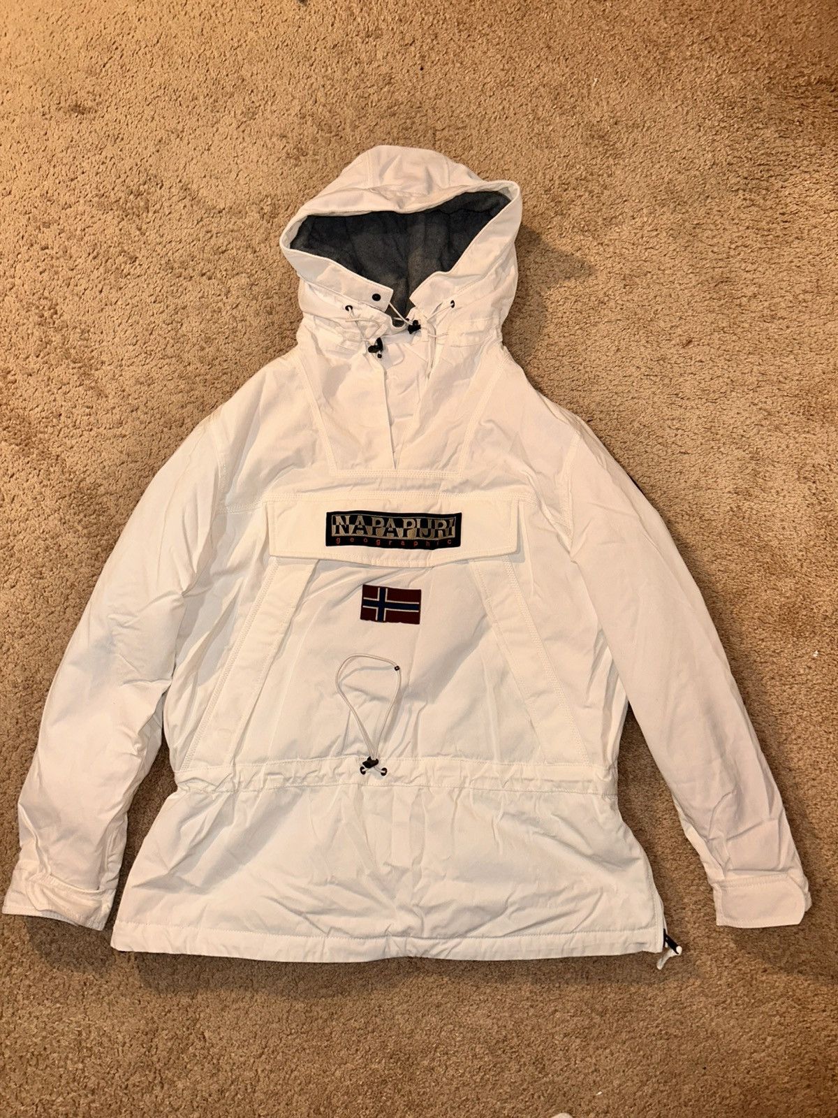 Napapijri White Napapijri anorak windbreaker jacket Size US XXL / EU 58 / 5 - 1 Thumbnail