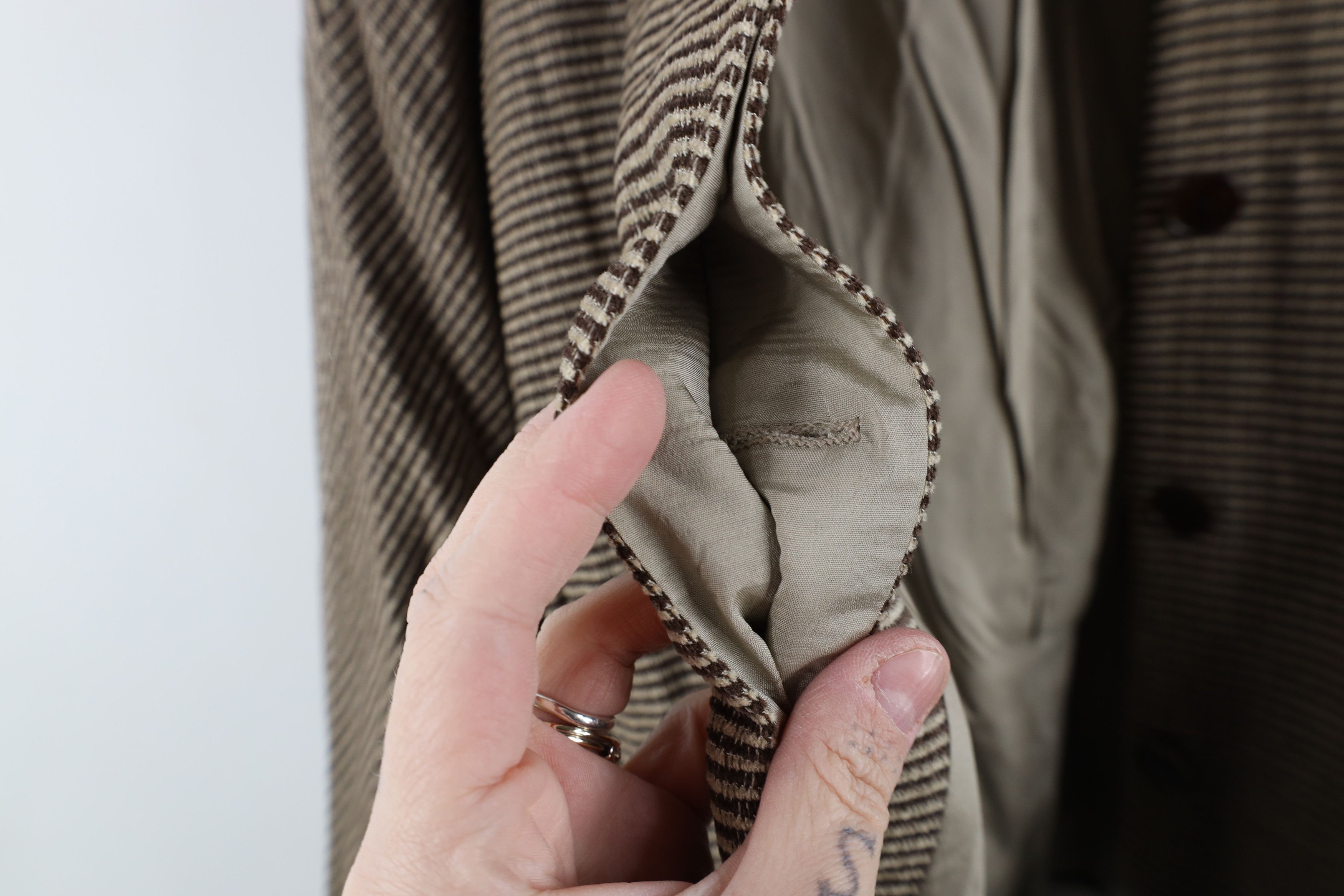 Vintage Deadstock Vintage 90s Y2K Blazer Jacket Mocha Brown USA Size XXL / US 16-18 / IT 52-54 - 9 Thumbnail