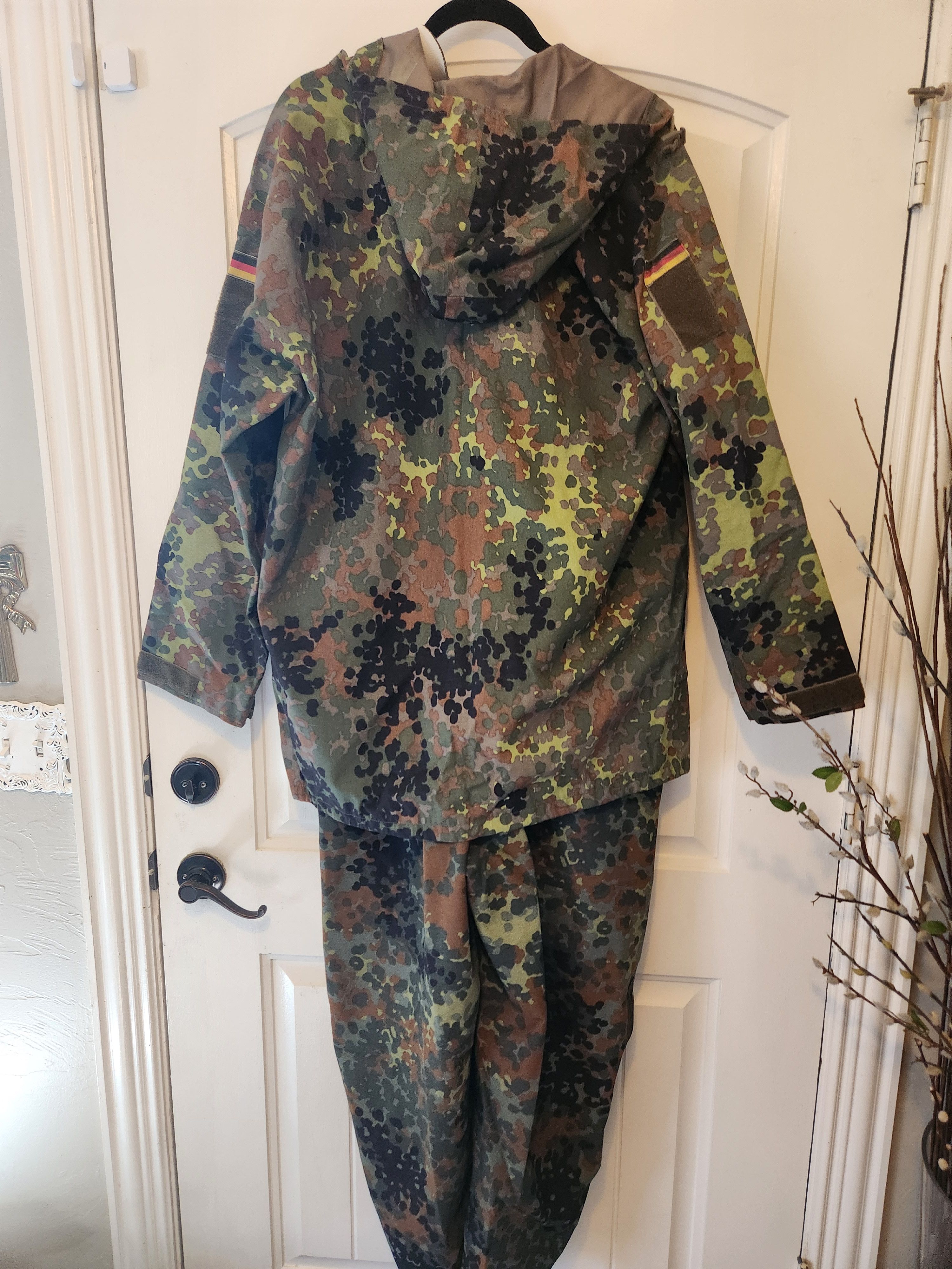 Other Vintage 90's German Army Camoflouge Wet Weather Suit Size US XXL / EU 58 / 5 - 2 Thumbnail