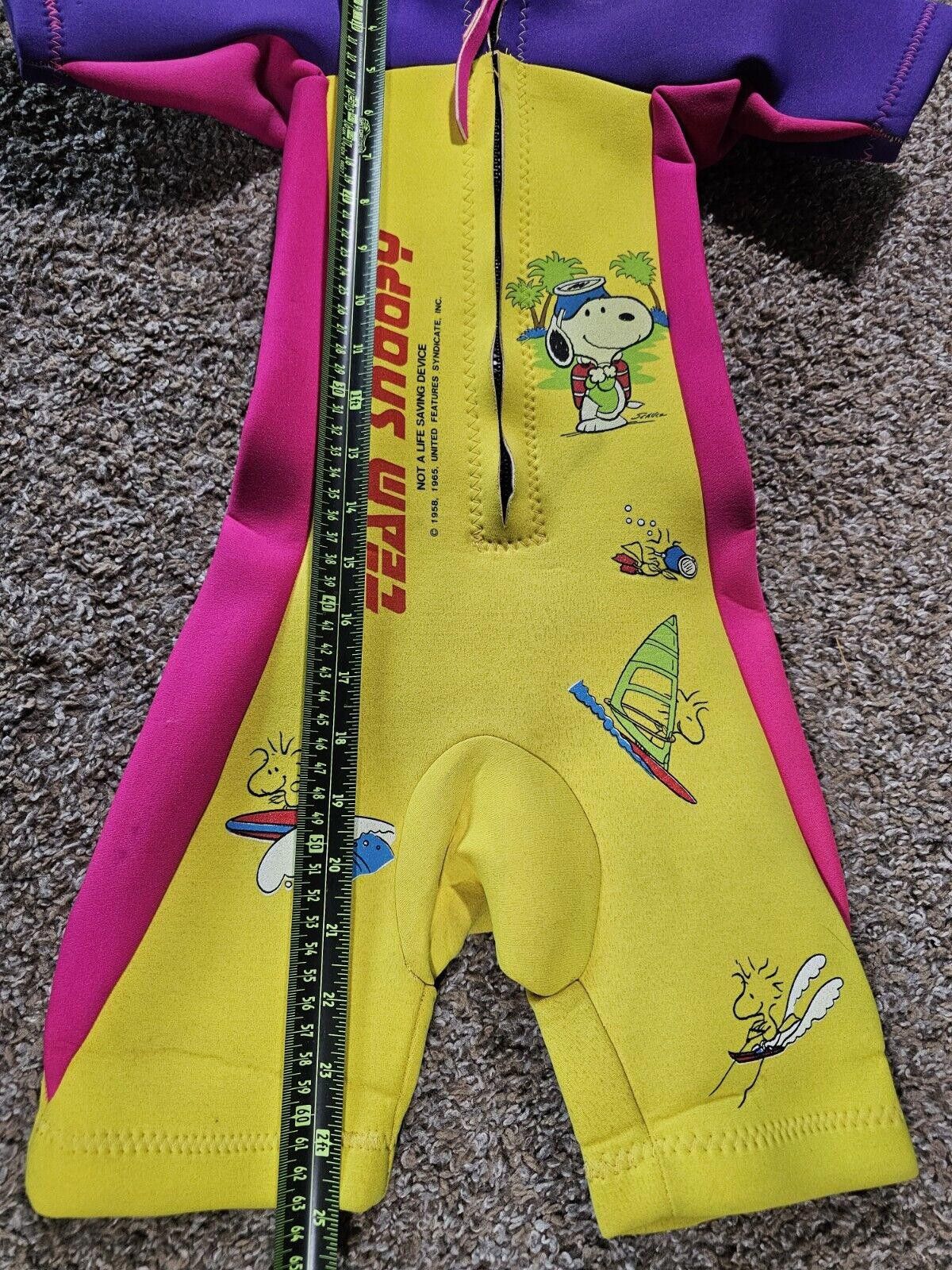 Peanuts Vtg 1965 Peanuts Team Snoopy Kid Children Ocean Wetsuit S Size ONE SIZE - 7 Thumbnail