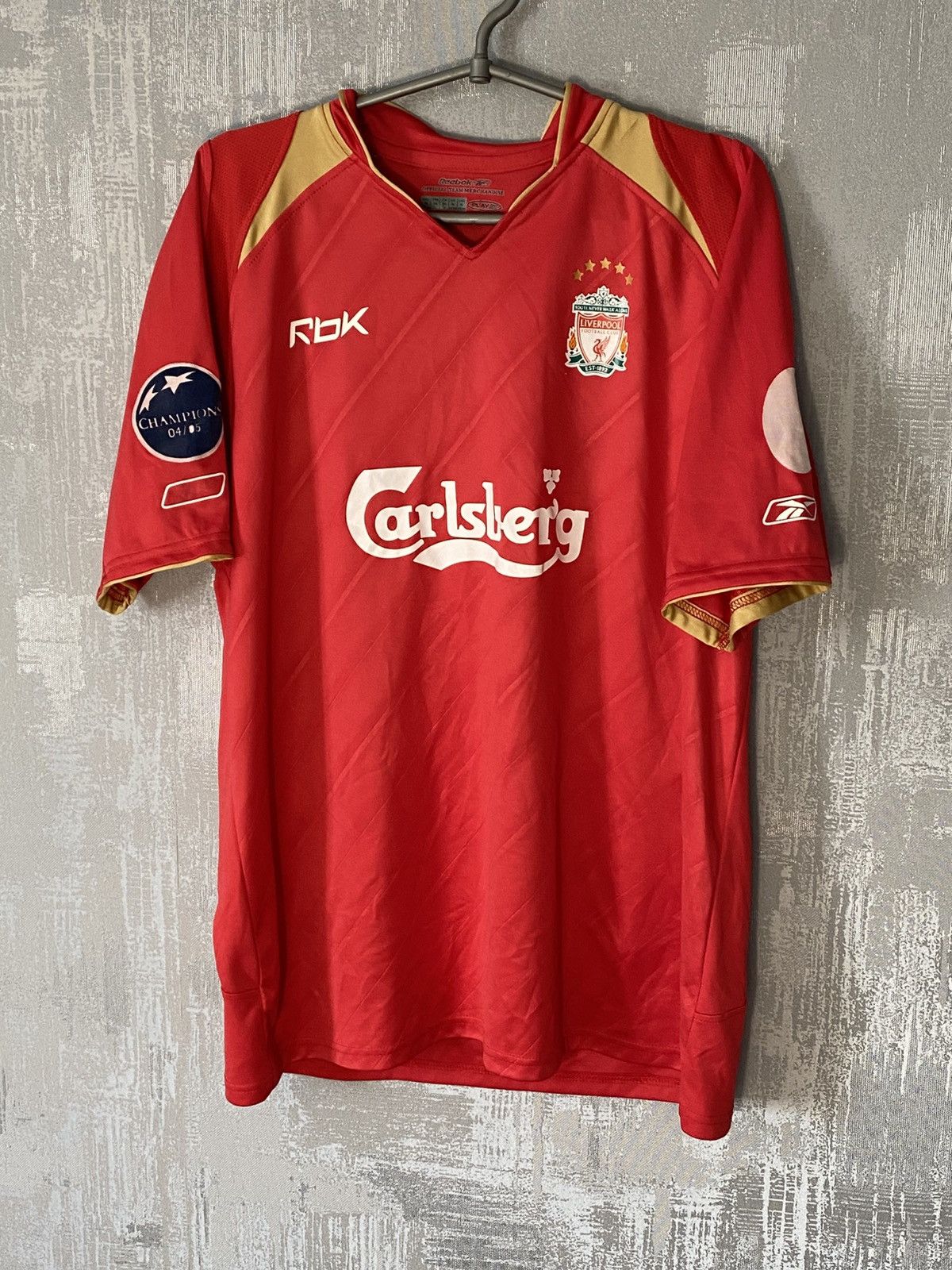 Reebok Liverpool Reebok 2005 Cup Soccer Jersey #19 Morientes shirt Size US XXL / EU 58 / 5 - 1 Thumbnail