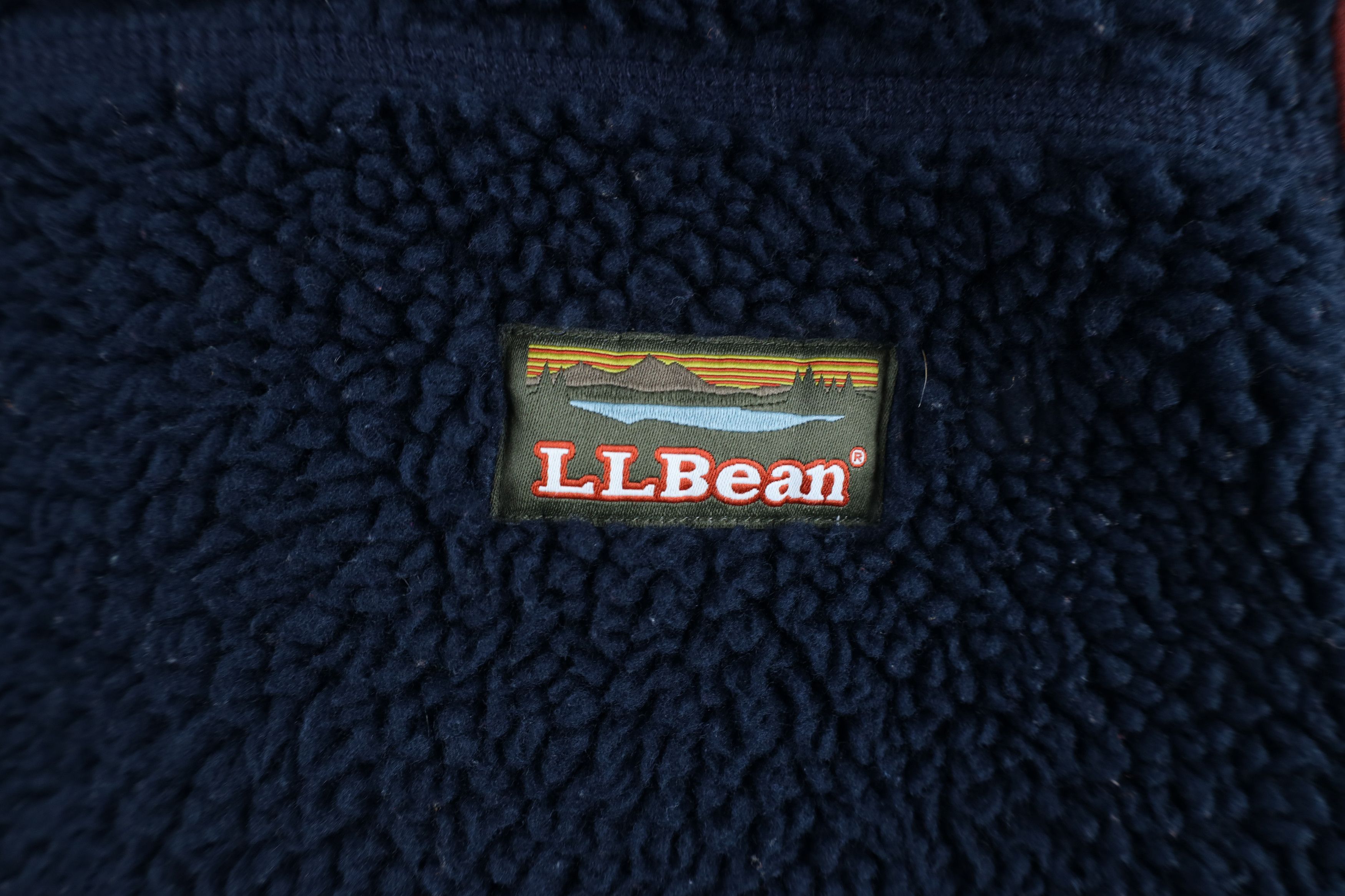 L.L. Bean Vintage LL Bean Deep Pile Fleece Full Zip Vest jacket Blue Size US XL / EU 56 / 4 - 4 Thumbnail