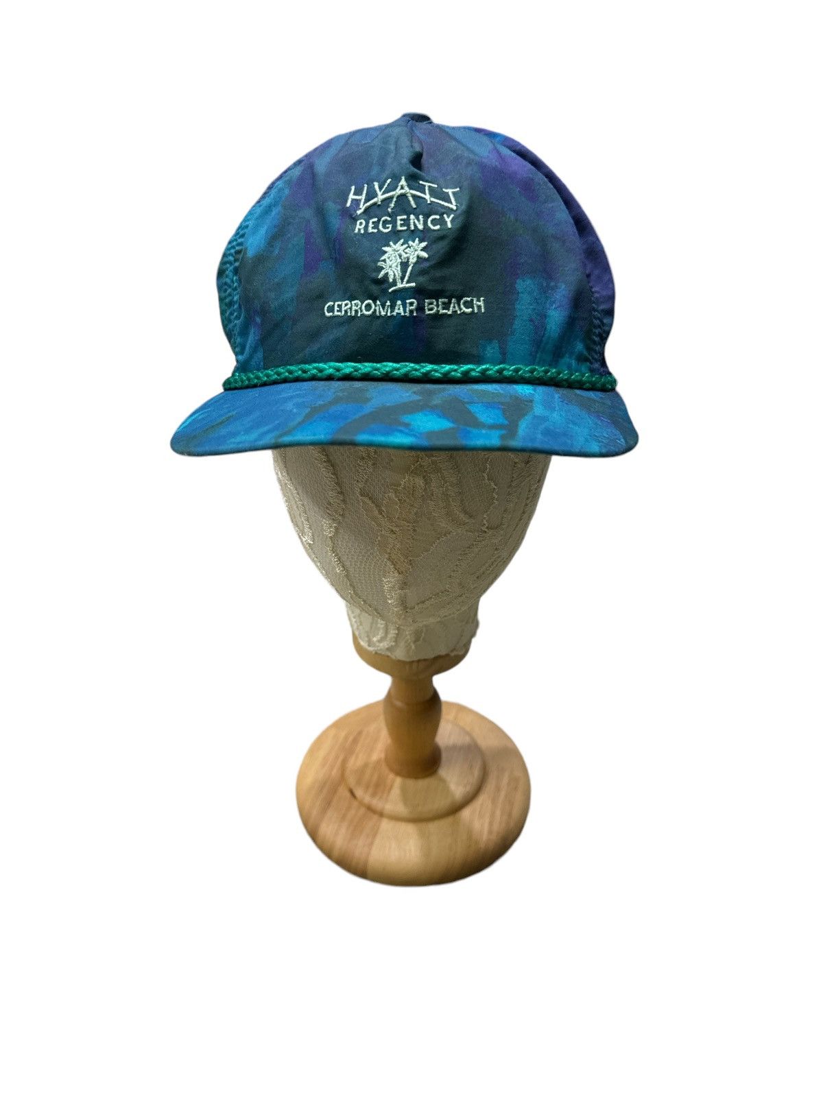 Vintage 1990s HYATT REGENCY HOTEL CERROMAR BEACH NYLON CAP HAT Size ONE SIZE - 4 Thumbnail